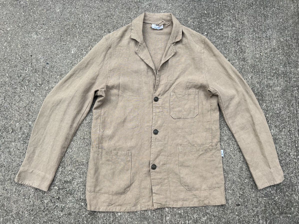 Vintage Vintage Yarmo England 100% Linen Work Jacket Size US M / EU 48-50 / 2 - 1 Thumbnail