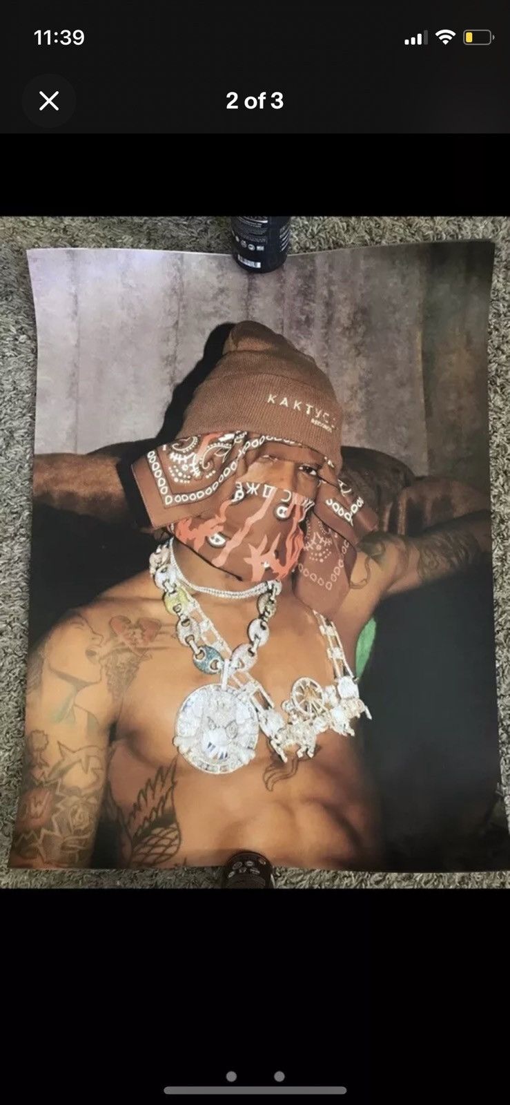 Travis Scott RARE Travis Scott X Rayscorruptedmind Astroworld poster NEW Size ONE SIZE - 2 Thumbnail