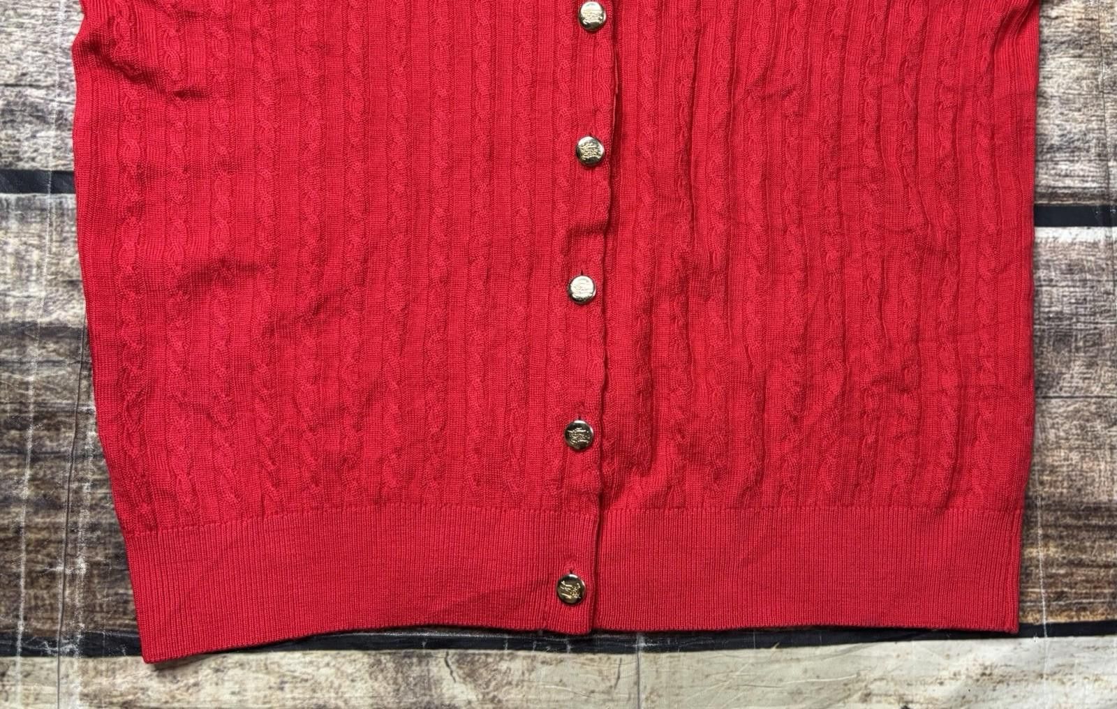 Burberry VTG Burberry Cardigan Sweater Women 38 M Merino Wool England Size M / US 6-8 / IT 42-44 - 6 Thumbnail
