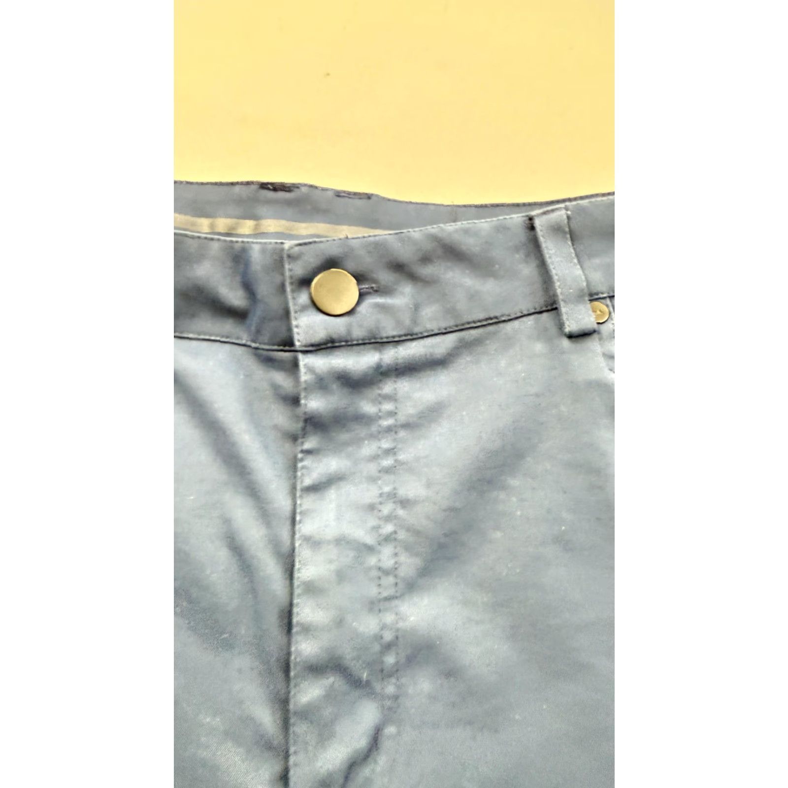Vintage Myles Pants Mens 2XL Navy Blue Performance Chino Polyester Straight Leg Front Zip Pockets Casual Travel Athletic Size US 39 - 5 Thumbnail
