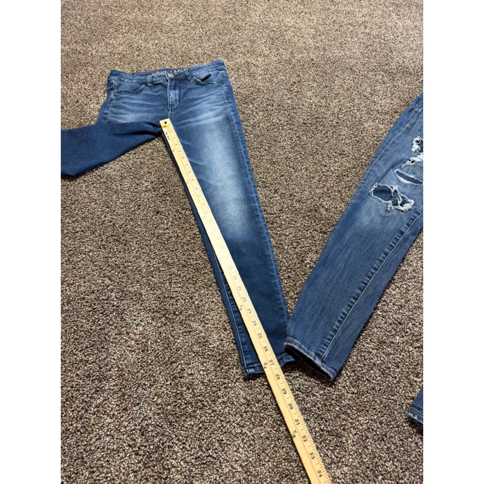 American Eagle Outfitters American Eagle Jeans Women's Size 4 Blue Denim Jegging Skinny Lot Of 2 Size 27" / US 4 / IT 40 - 7 Thumbnail