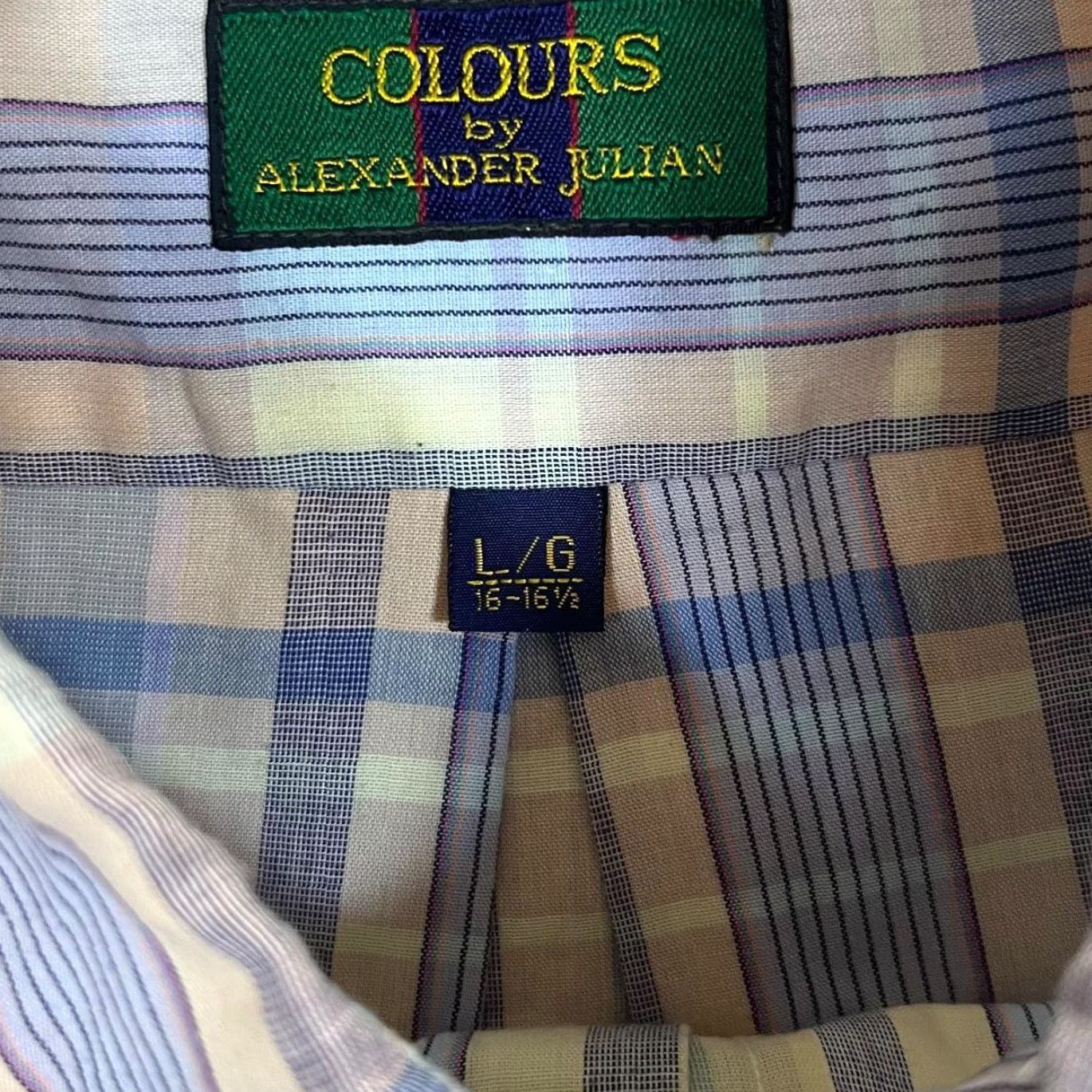 Alexander Julian VINTAGE Alexander Julian Check Short Sleeve Button-Up Shirt Large XL Mens Multicoloured Plaid 90s Shirt Size US L / EU 52-54 / 3 - 5 Thumbnail