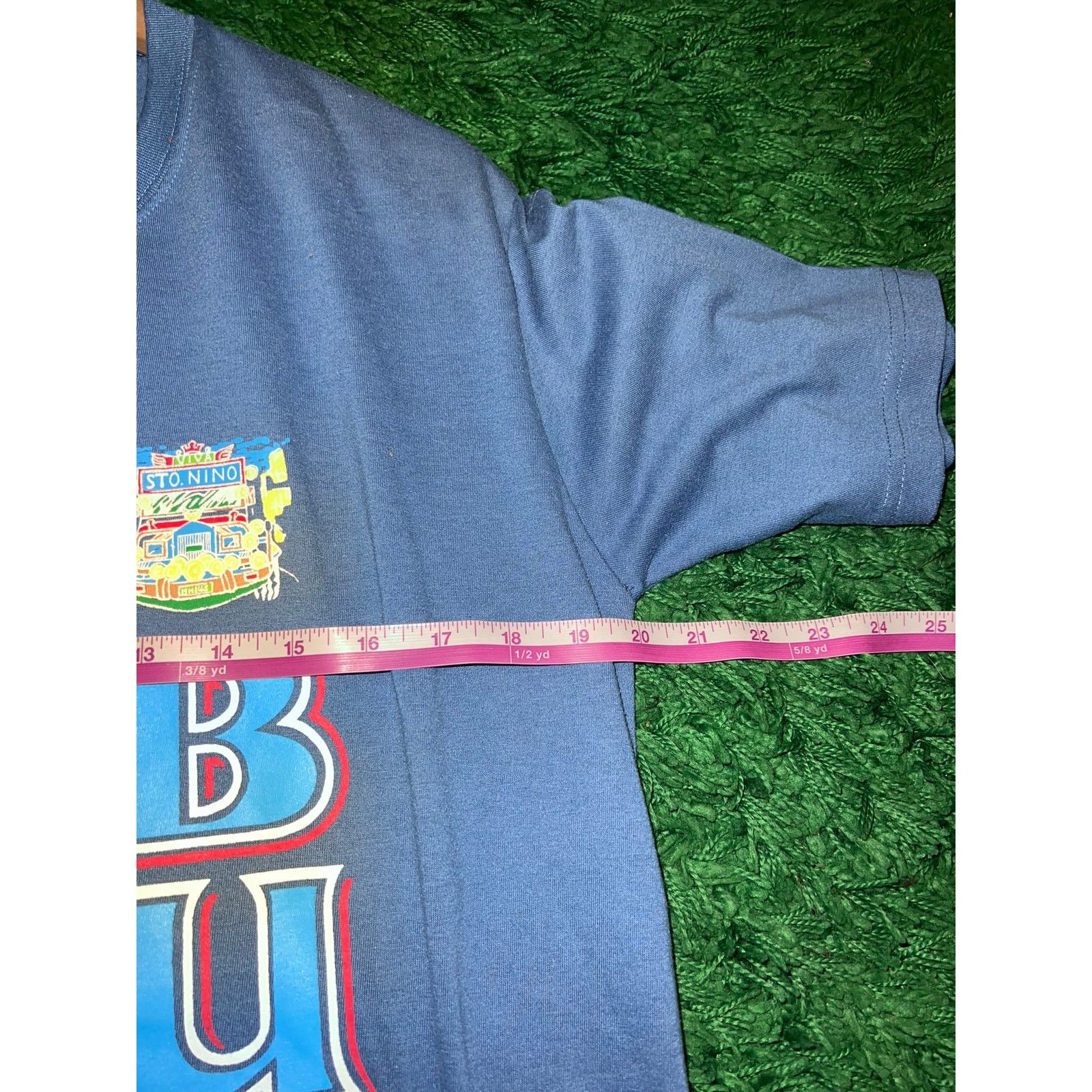 Vintage Vintage Philippines Shirt Cebu Sto. Nino Graphic Blue Tee M Size US M / EU 48-50 / 2 - 9 Thumbnail