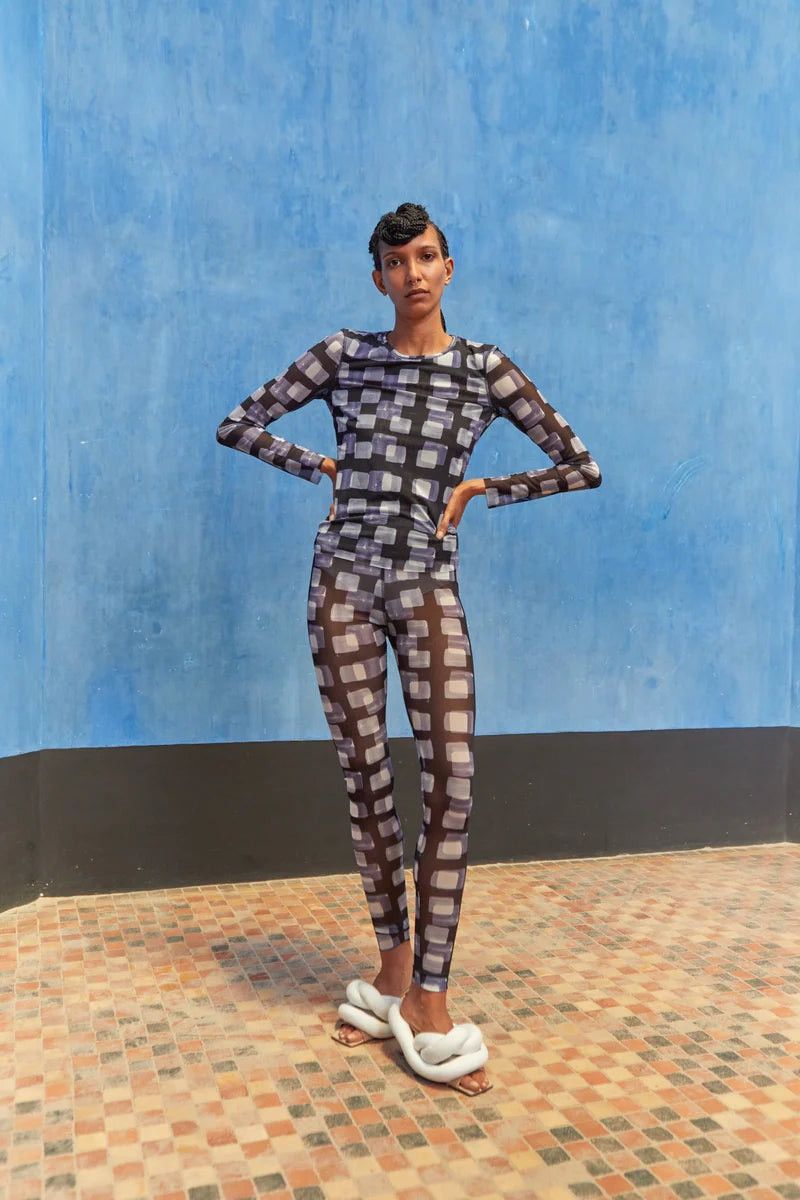Henrik Vibskov !DS! SS22 Henrik Vibskov Dark Cubes Mesh Roundneck Size S / US 4 / IT 40 - 1 Thumbnail
