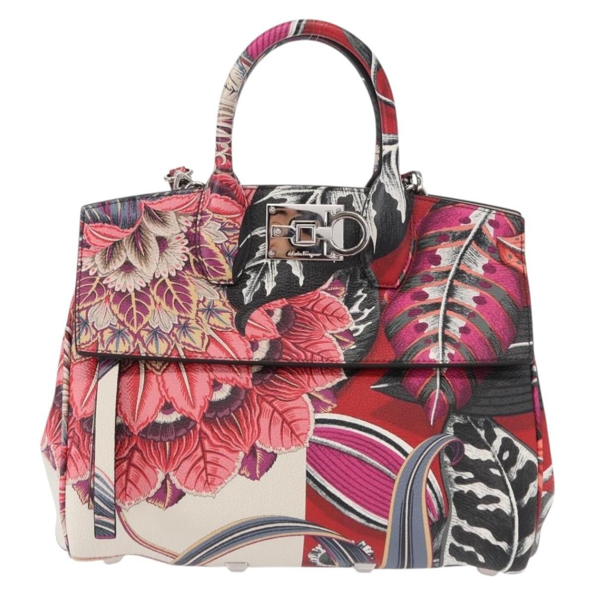 Salvatore Ferragamo Salvatore Ferragamo Studio Satchel Printed Leather Size ONE SIZE - 1 Thumbnail