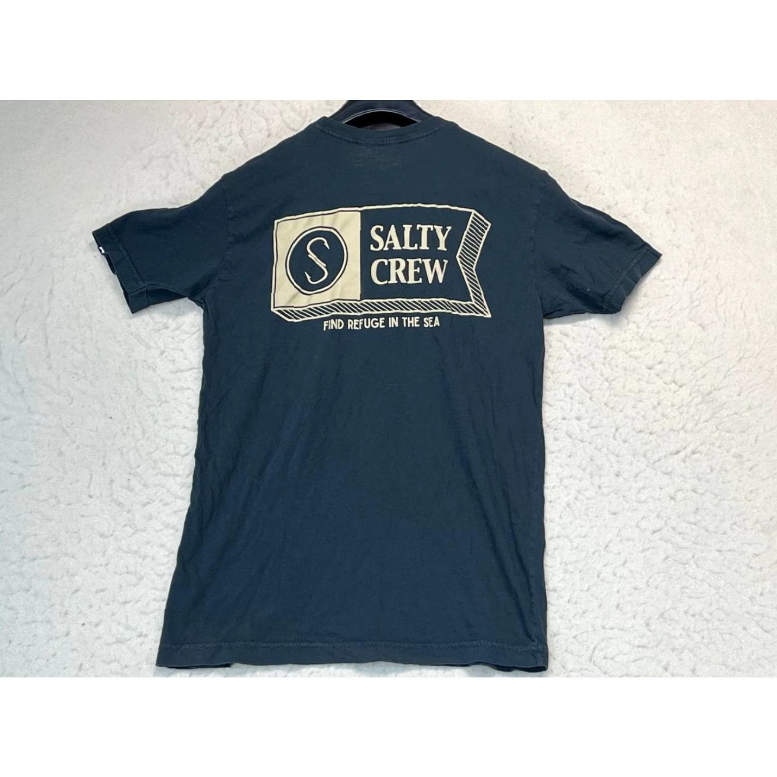 Vintage Salty Crew Shirt Short Sleeve Faded Black Mens Small Cotton Crew Neck Graphic Print Marine T-Shirt Mens Small Size US S / EU 44-46 / 1 - 2 Thumbnail