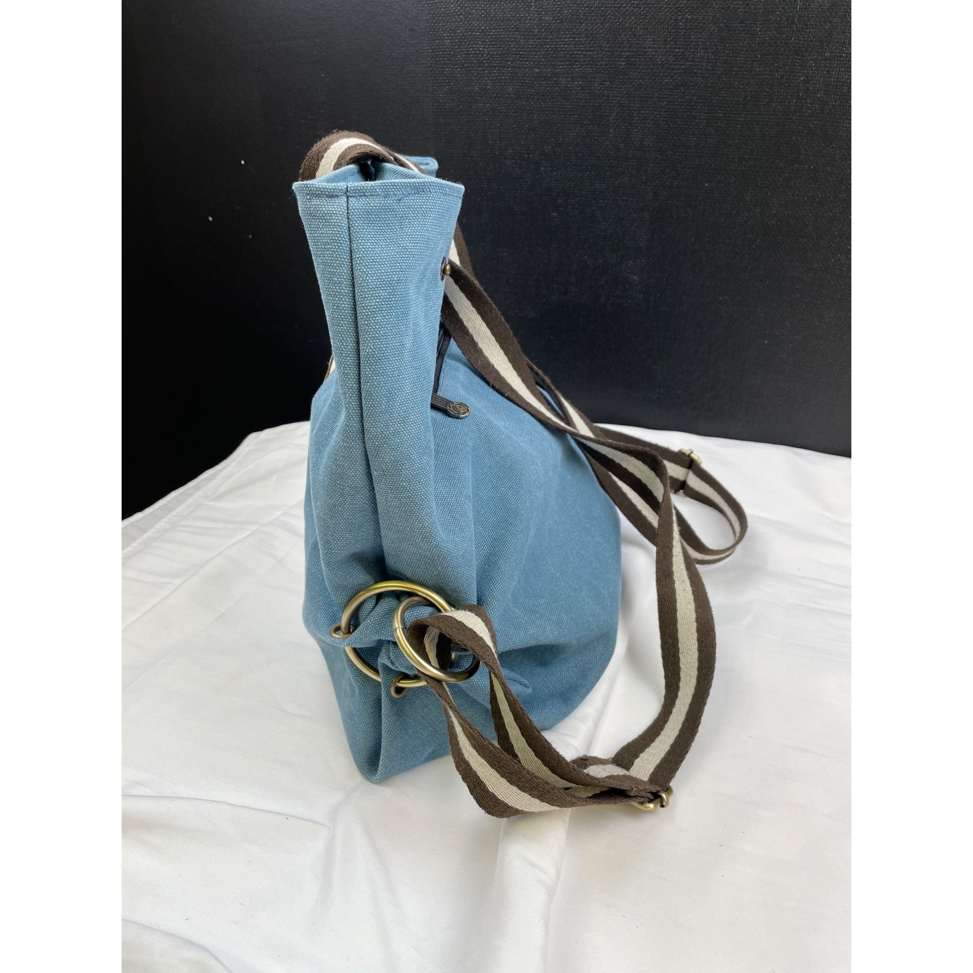 Other Women's Blue Denim Canvas Backpack SKU 3748 Size ONE SIZE - 3 Thumbnail