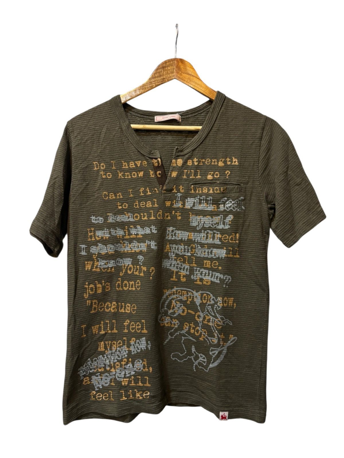 Japanese Brand 231295= Homme art wording japanese brand design rare Size US S / EU 44-46 / 1 - 1 Thumbnail