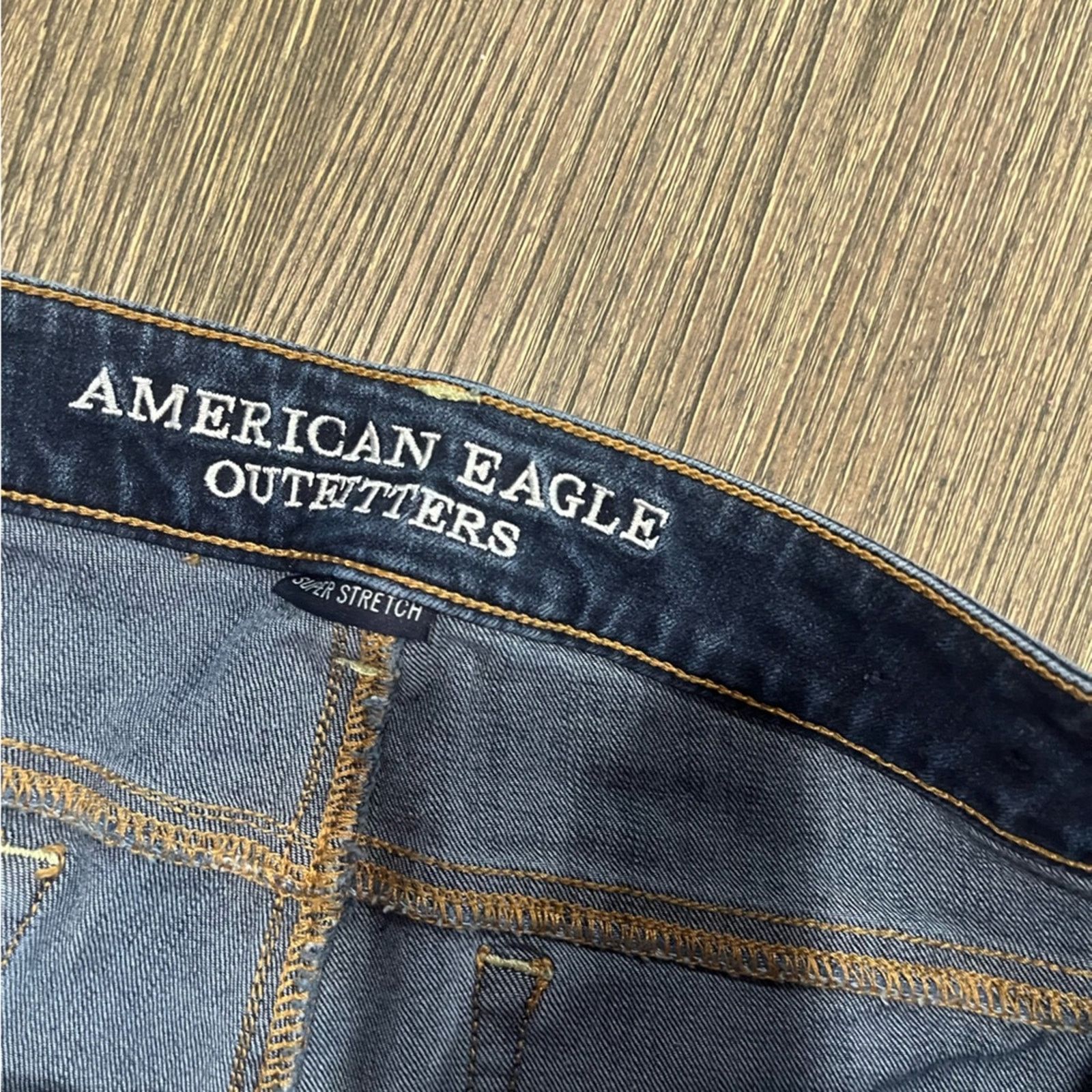 American Eagle Outfitters American Eagle AEO Denim Shortie Shorts Dark Wash Blue Size8 Size 30" / US 8 / IT 44 - 5 Thumbnail