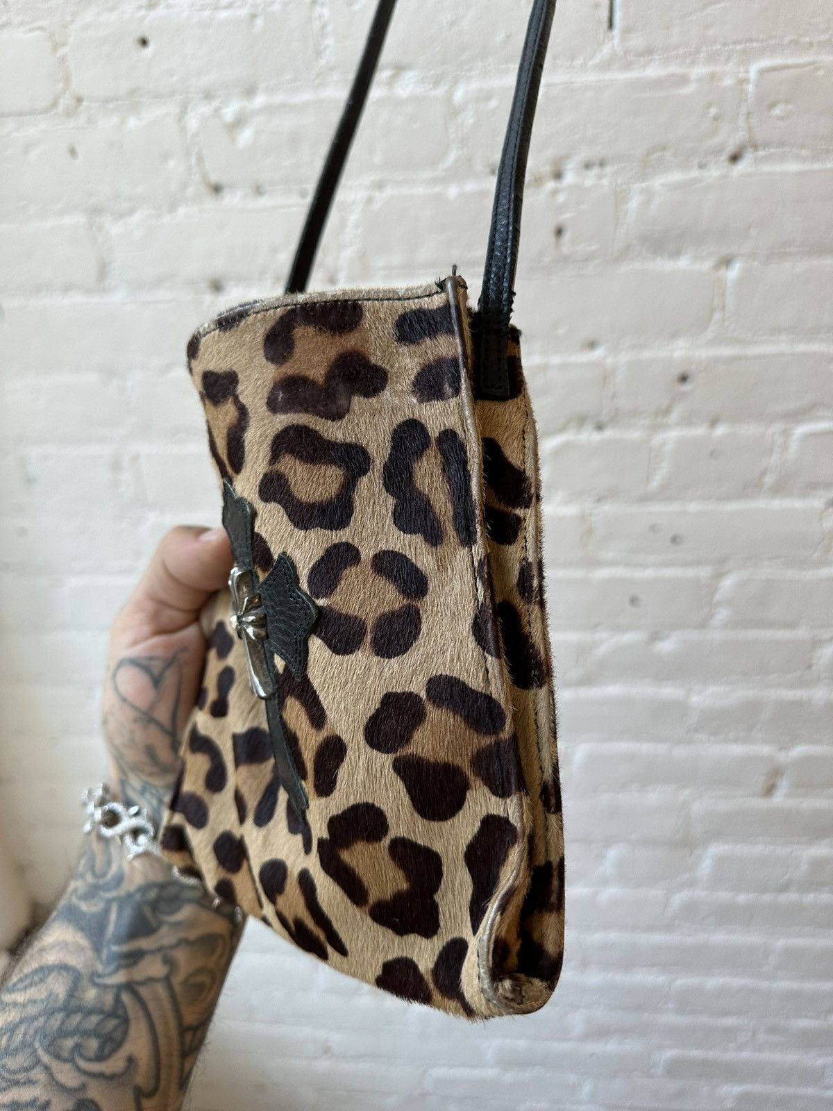 Chrome Hearts Chrome Hearts MINI Leopard Cheetah Cross patch side bag Size ONE SIZE - 4 Thumbnail
