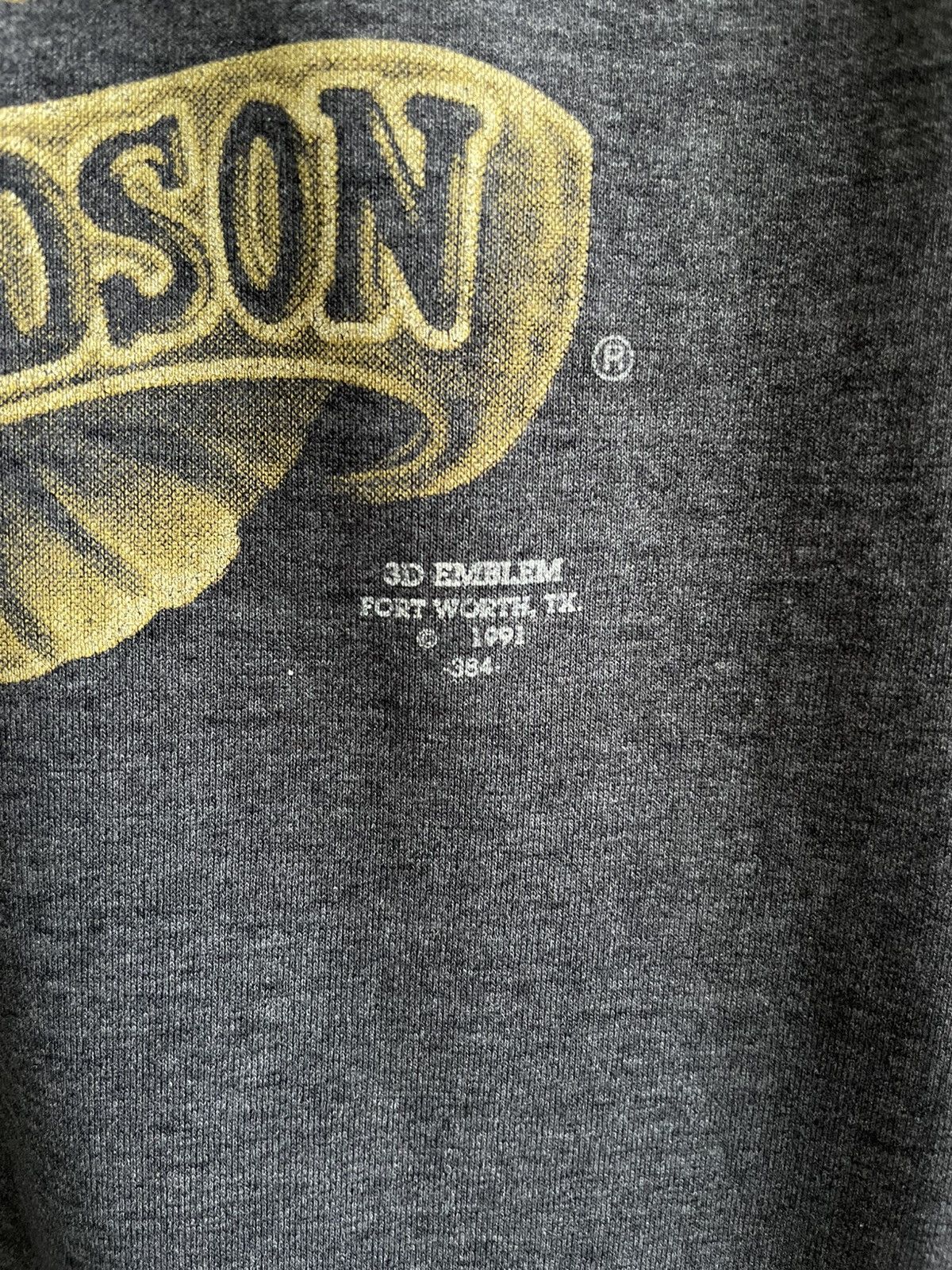 Harley Davidson × Vintage Harley Davidson 3D Emblem 1991 Vintage 90s Logo T-Shirt Tee Size US XL / EU 56 / 4 - 4 Thumbnail
