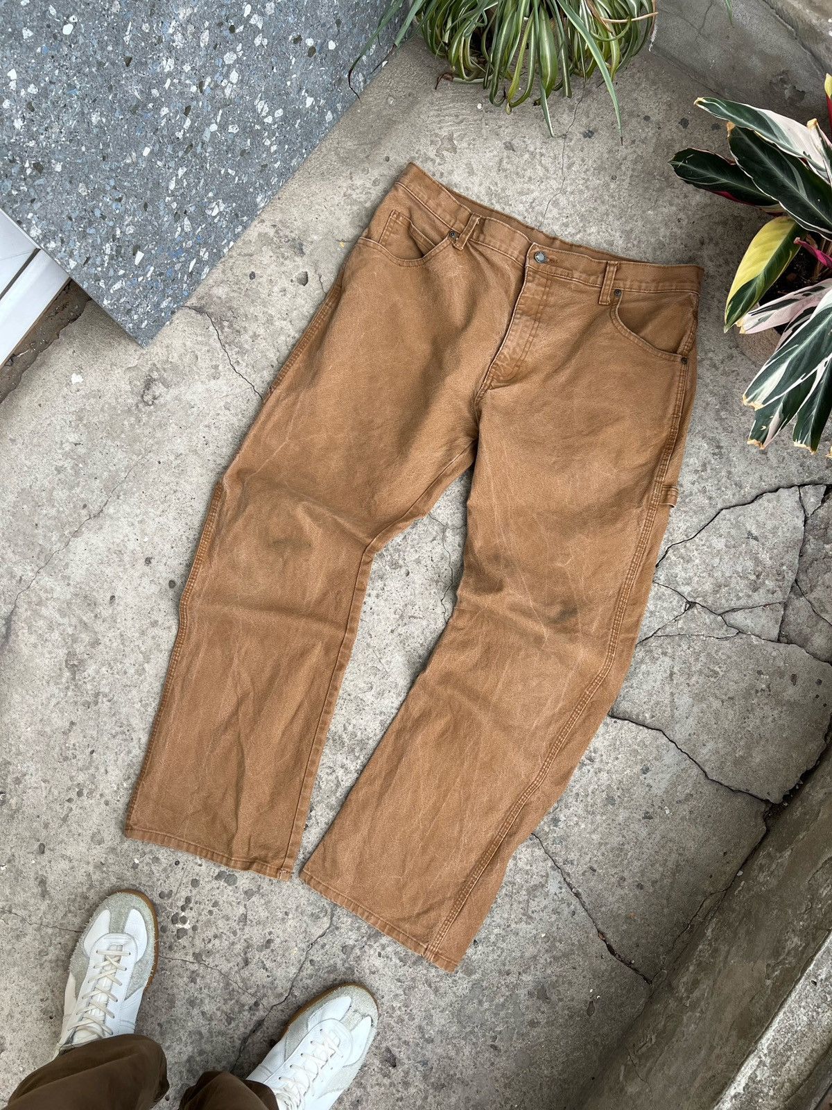 Dickies Vintage Y2K Dickies Faded Work Wear Pants 34x30 Size US 35 - 6 Thumbnail