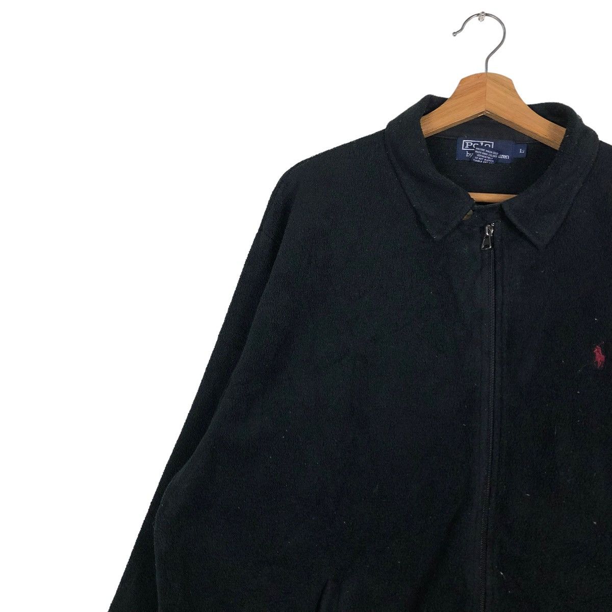 Polo Ralph Lauren 🔥BLACK VINTAGE FLEECE JACKET ZIPPER POLO RALPH LAUREN Size US L / EU 52-54 / 3 - 5 Thumbnail