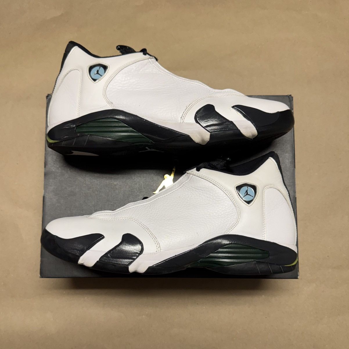 Jordan Brand Nike Air Jordan 14 XIV Retro Oxidized Green Mens size 14! Size US 14 / EU 47 - 1 Thumbnail