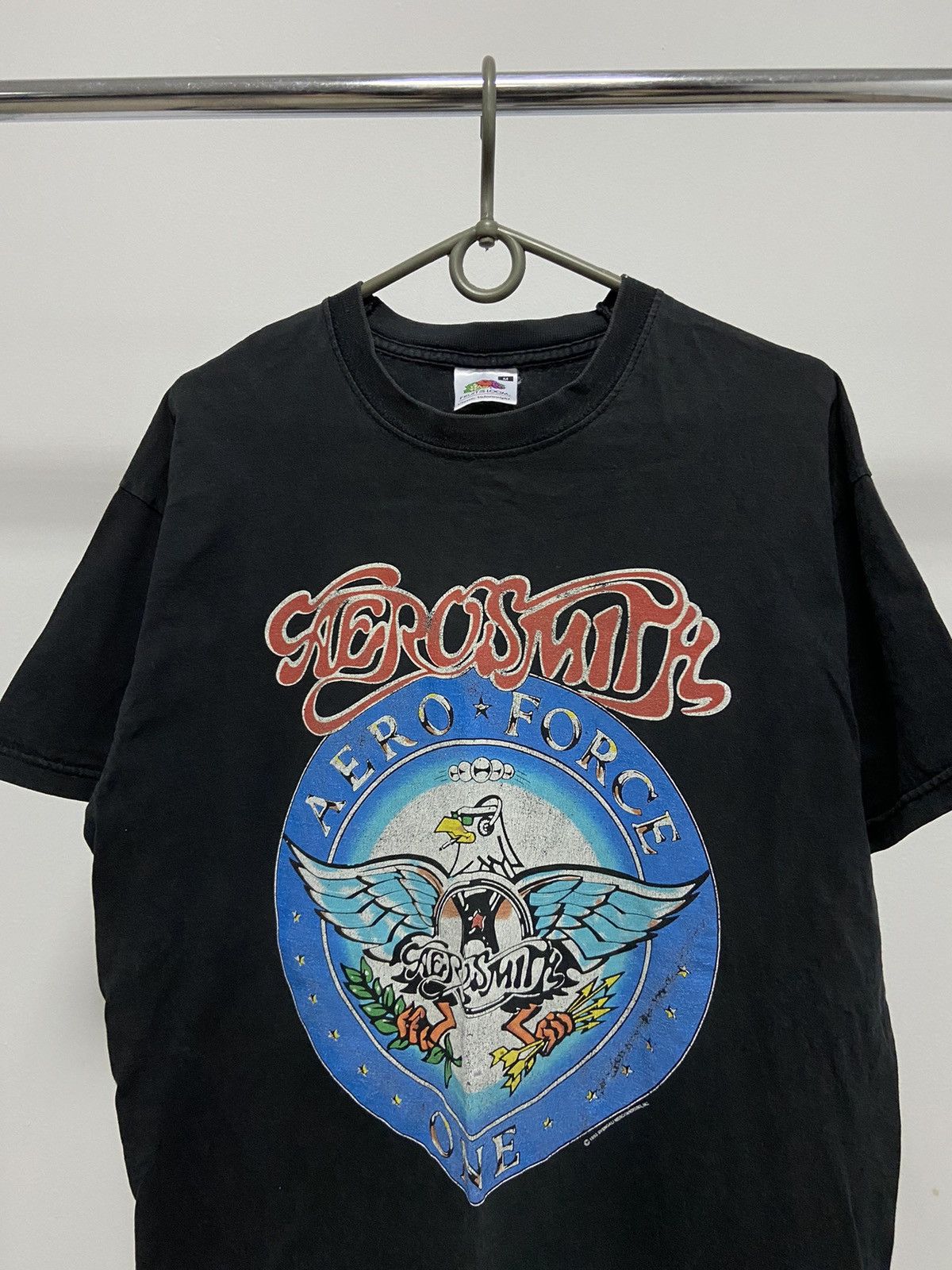 Aerosmith × Vintage Aerosmith T shirt Rock Band Aero Force One 1993 Vintage Size US M / EU 48-50 / 2 - 2 Thumbnail