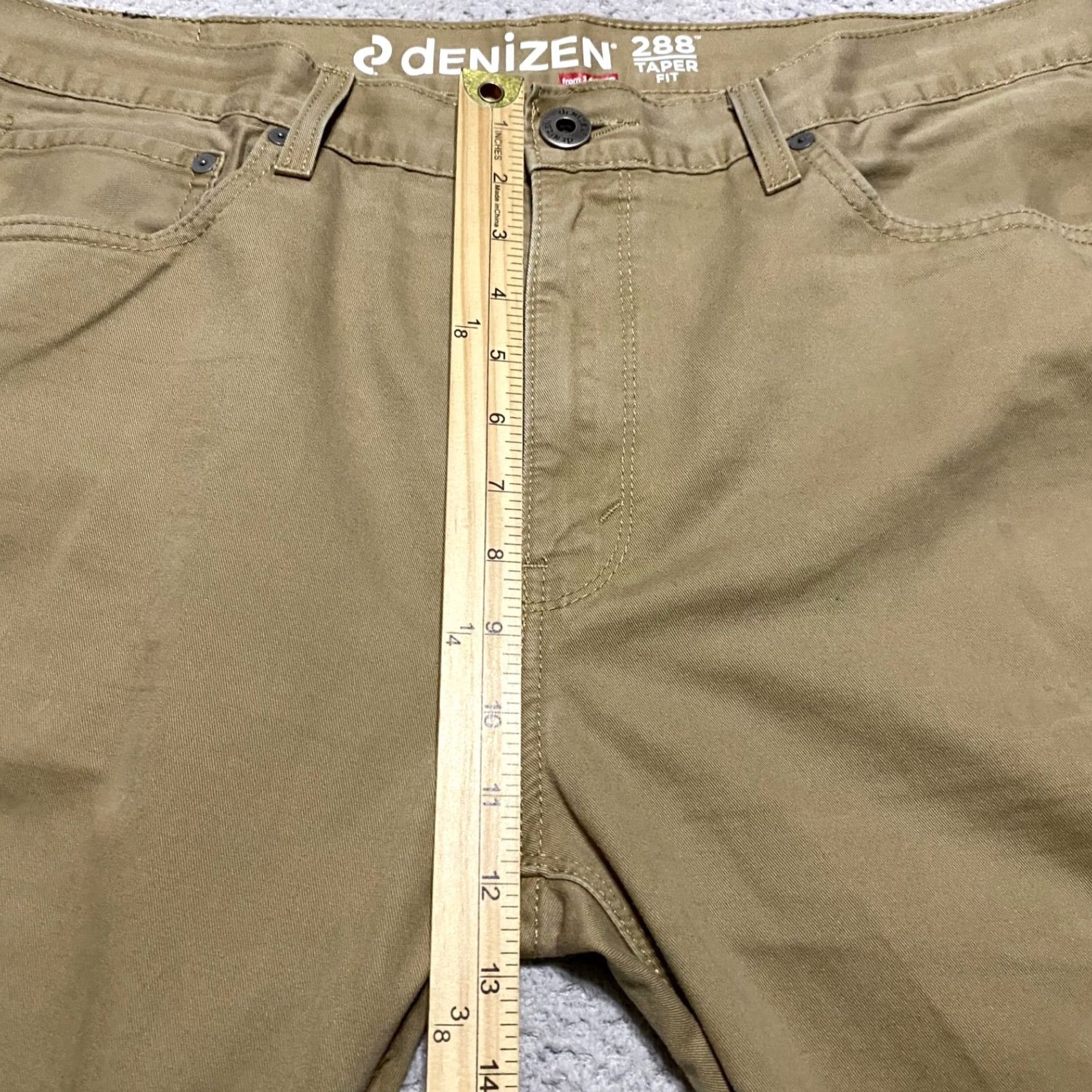 Levi's Levi's Denizen Mens Jeans 36x30 Beige Slim Taper Medium Wash Mid Rise 5-Pocket Denim Cotton Regular Type: Jeans Size US 36 / EU 52 - 7 Thumbnail