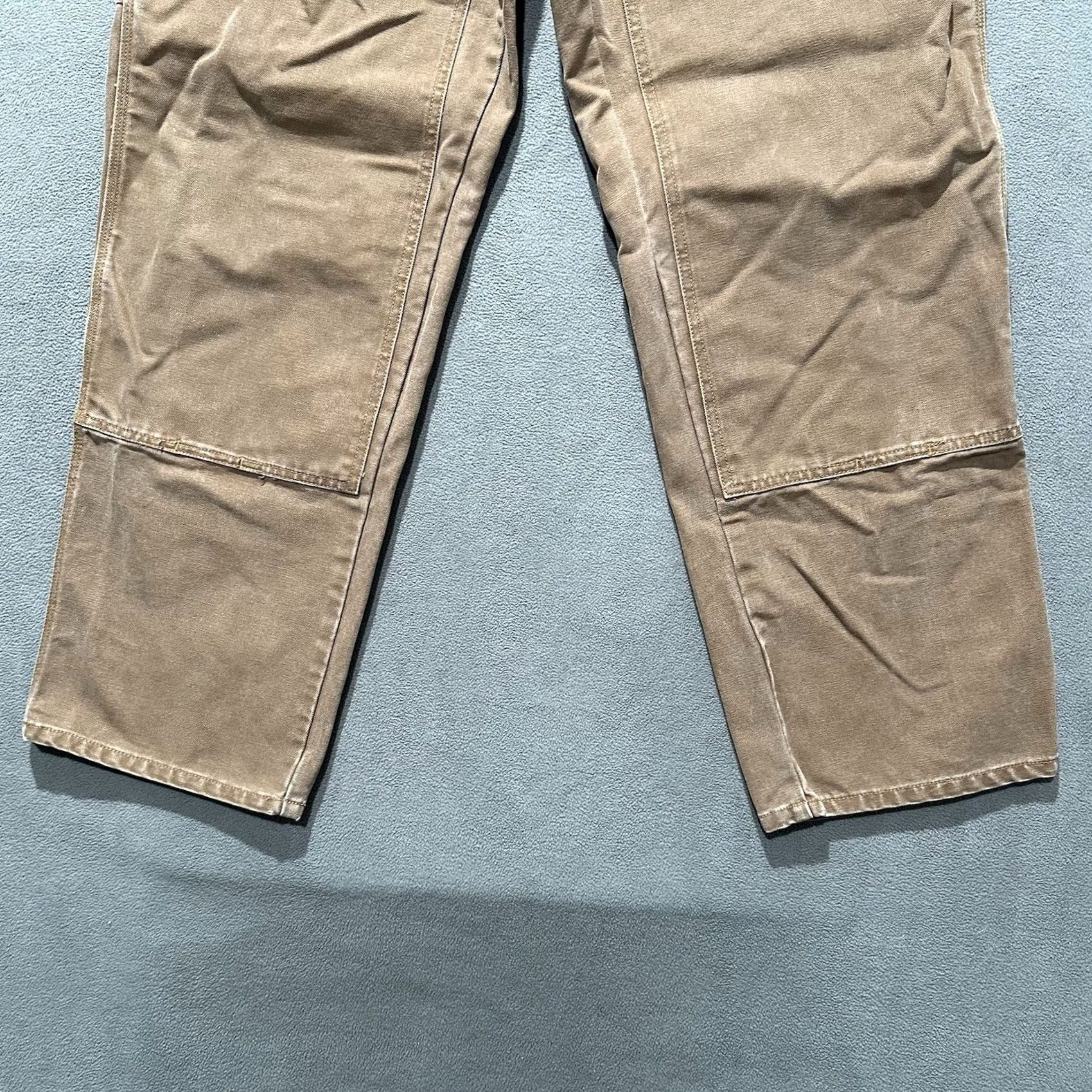 SOREL Vintage Sorel Pants Mens 36x32 (36x30.5) Brown Canvas Double Knee Relaxed Heavy Size US 36 / EU 52 - 6 Thumbnail