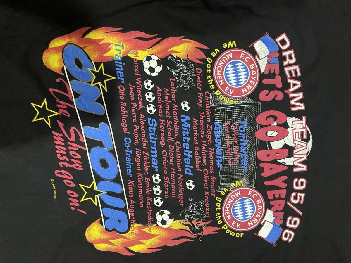 Other 90s Bayern Munchen Tour Distressed Glued Tee Size US L / EU 52-54 / 3 - 13 Thumbnail