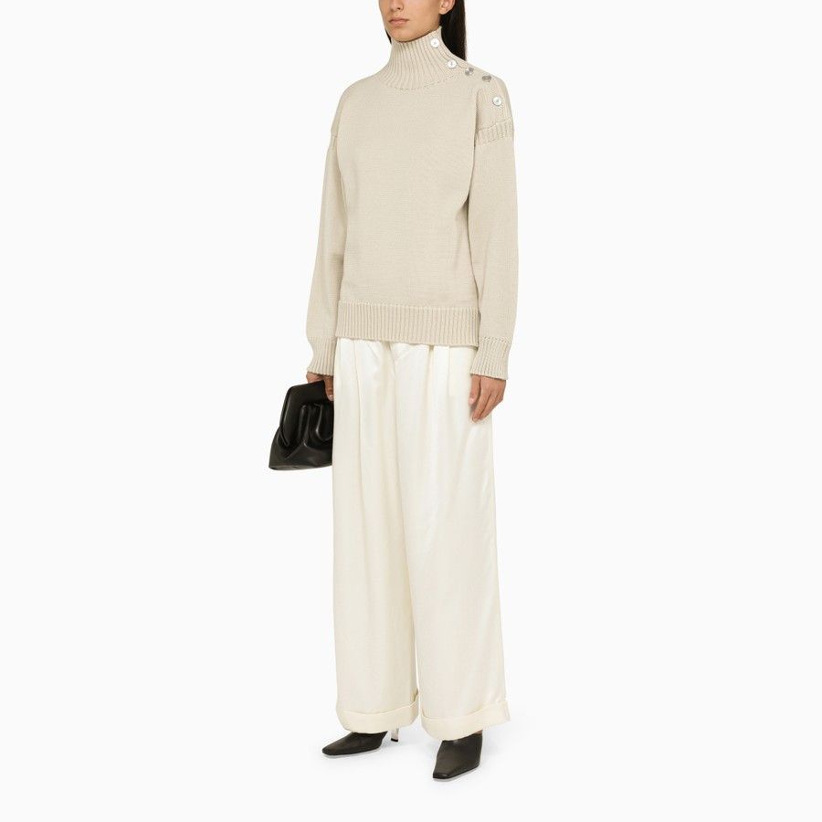 Jil Sander o1d2blof0824 Turtleneck Sweaters in Beige Size XS / US 0-2 / IT 36-38 - 2 Thumbnail