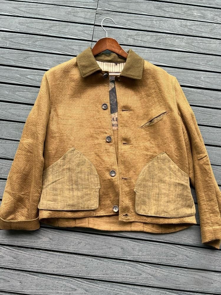 Ziggy Chen Ziggy chen 22aw patchwork cropped jacket Size US S / EU 44-46 / 1 - 1 Thumbnail