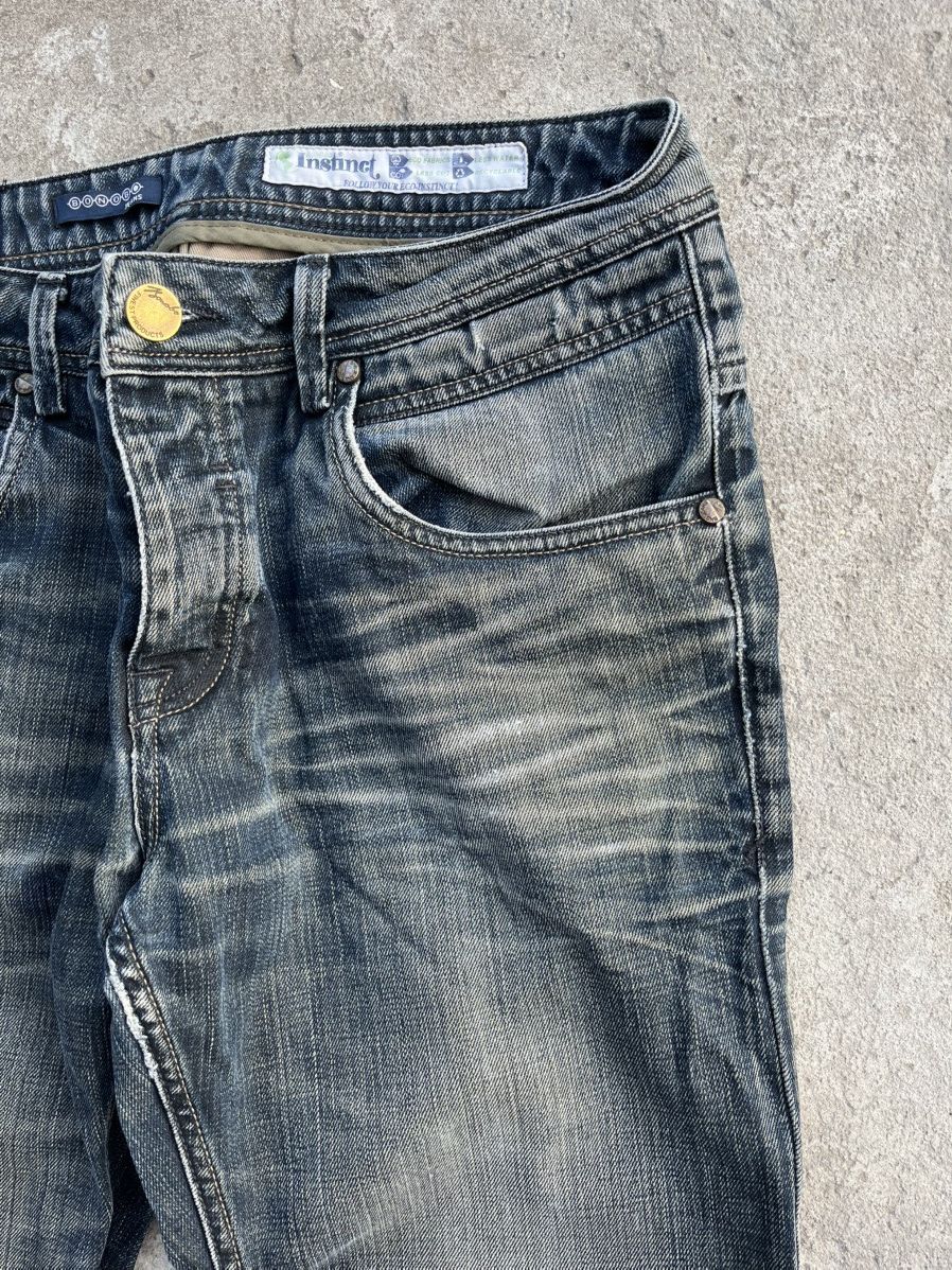 If Six Was Nine × Le Grande Bleu (L.G.B.) × Tornado Mart Japanese Distressed Balenciaga Style Y2K Jeans Faded Denim Size US 32 / EU 48 - 4 Thumbnail