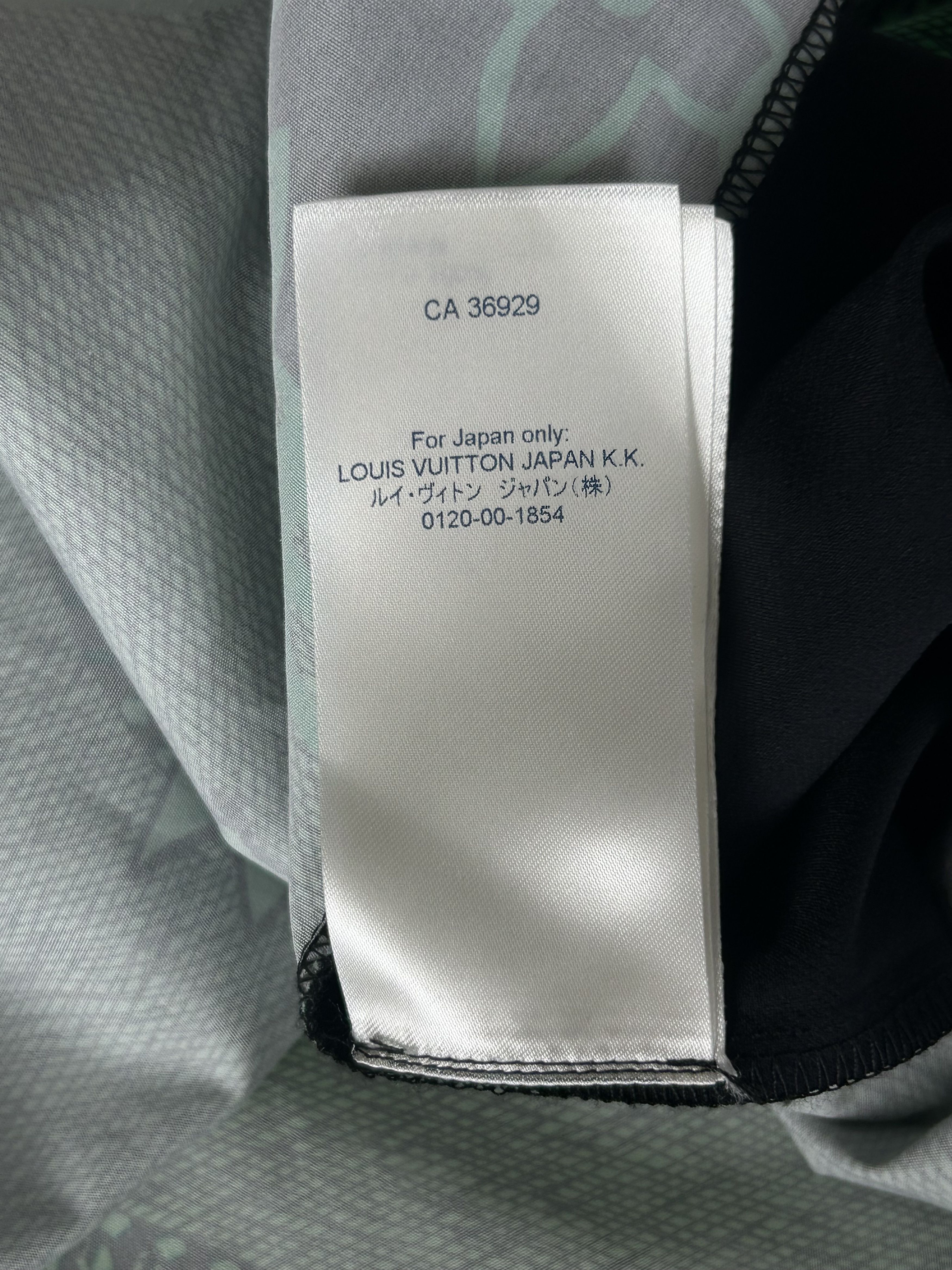 Louis Vuitton Louis Vuitton Green & Black Monogram Shirt Size US XXL / EU 58 / 5 - 9 Thumbnail