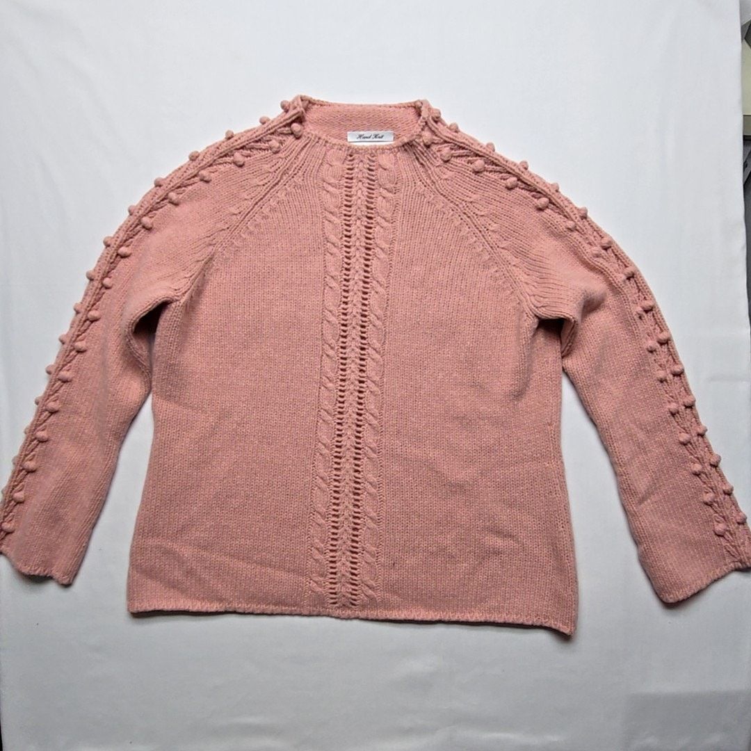 Vintage Vintage Westbound Hand Knit Pink XL Women's Sweater 90s Size XL / US 12-14 / IT 48-50 - 1 Thumbnail
