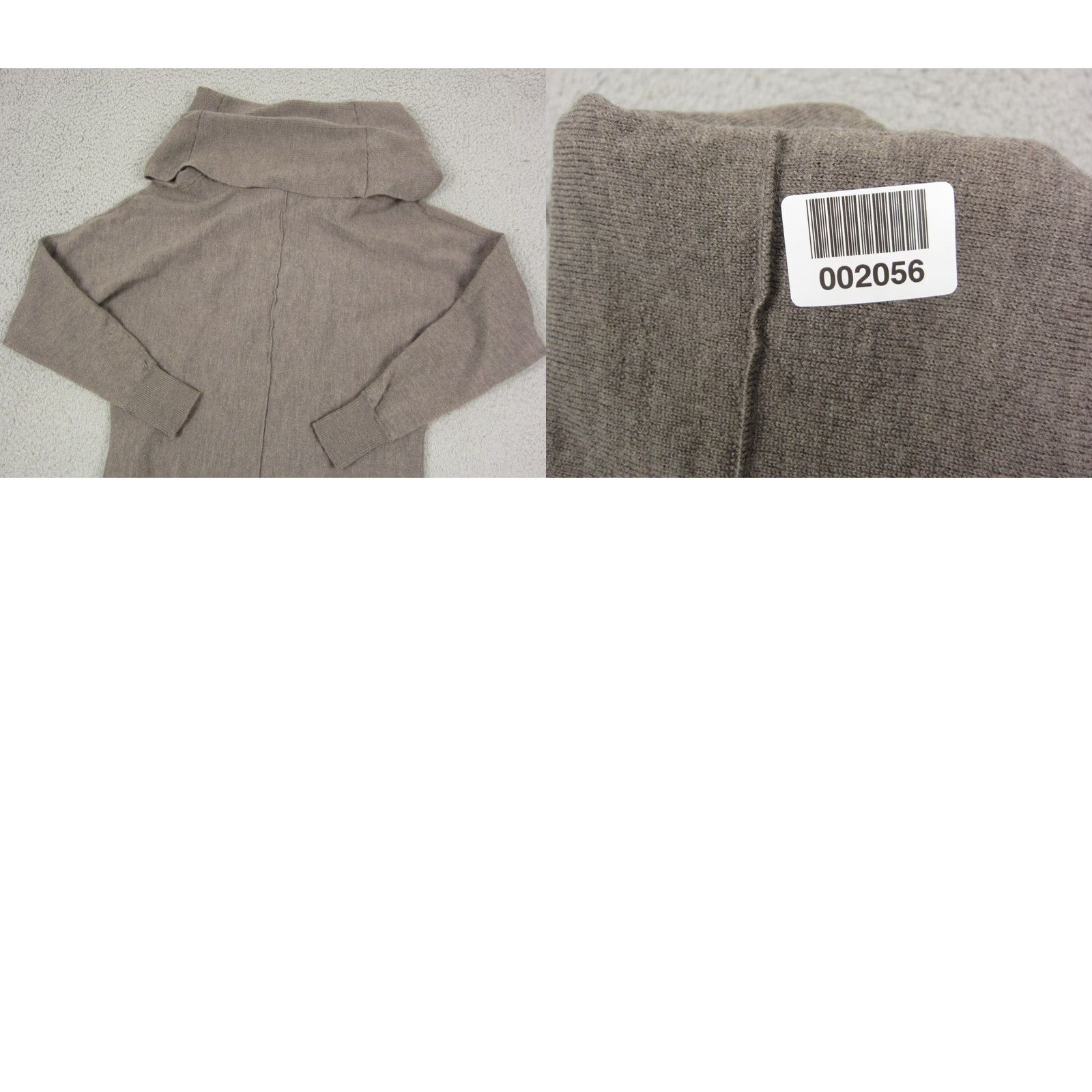 Vintage Tahari Sweater Dress Womens Small Brown Extra Fine Wool Turtleneck Knit Classix Size S / US 4 / IT 40 - 9 Thumbnail