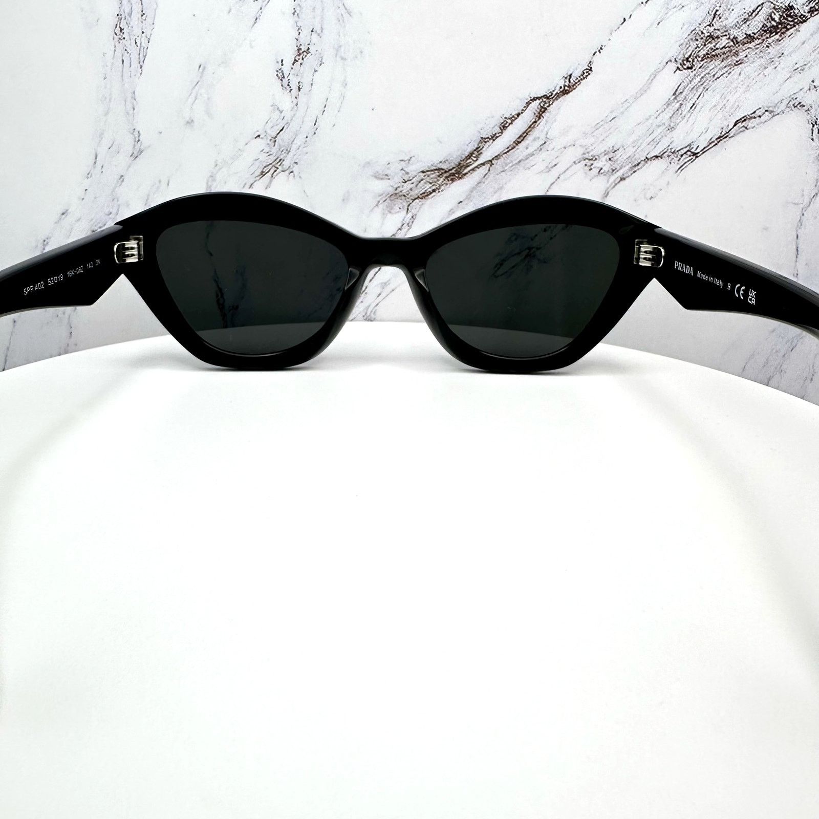 Prada New PRADA Sunglasses Black Butterfly Cat Eye Symbole Logo Size ONE SIZE - 15 Thumbnail