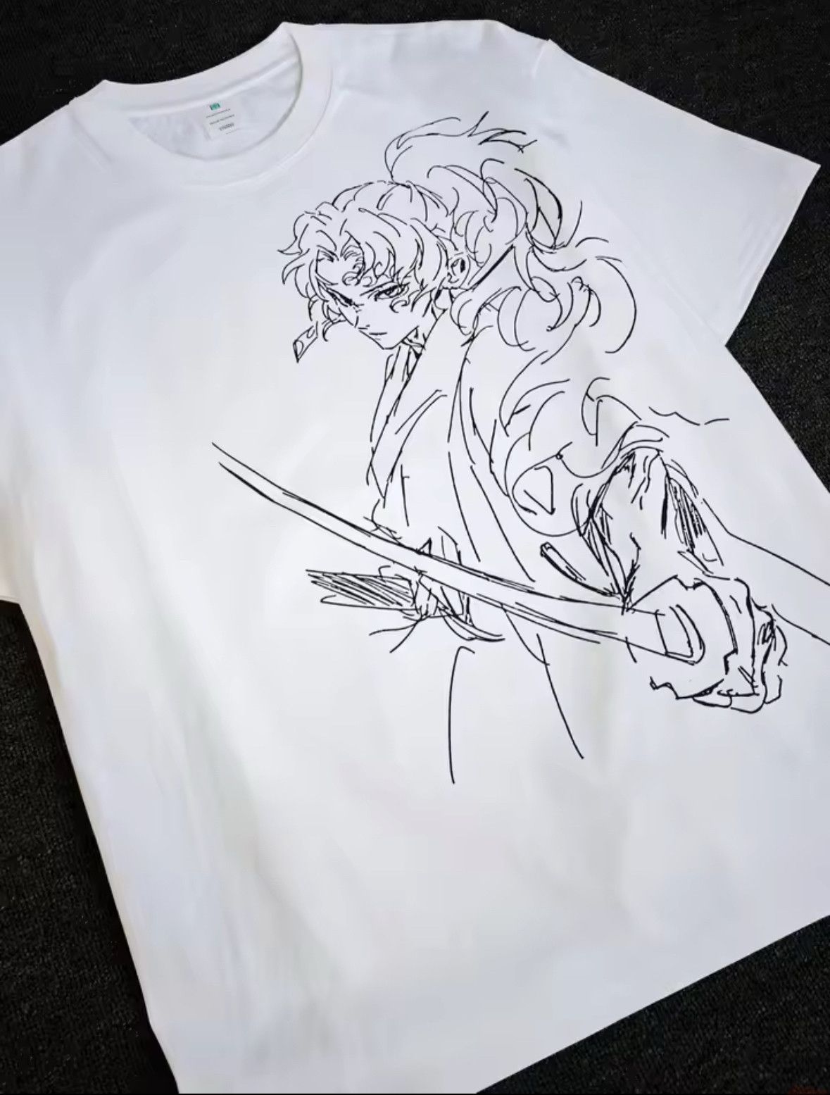 Japanese Brand Heavy Cotton Demon Slayer Kimetsu Paint Print T-Shirt Size US XXL / EU 58 / 5 - 2 Thumbnail
