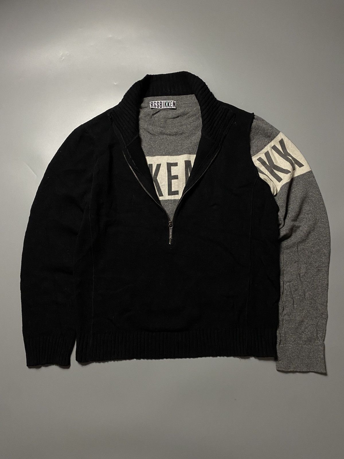 Dirk Bikkembergs BIKKEMBERGS VINTAGE VERY RARE WOOL ZIP SWEATER AVANT GARDE Size US L / EU 52-54 / 3 - 1 Thumbnail