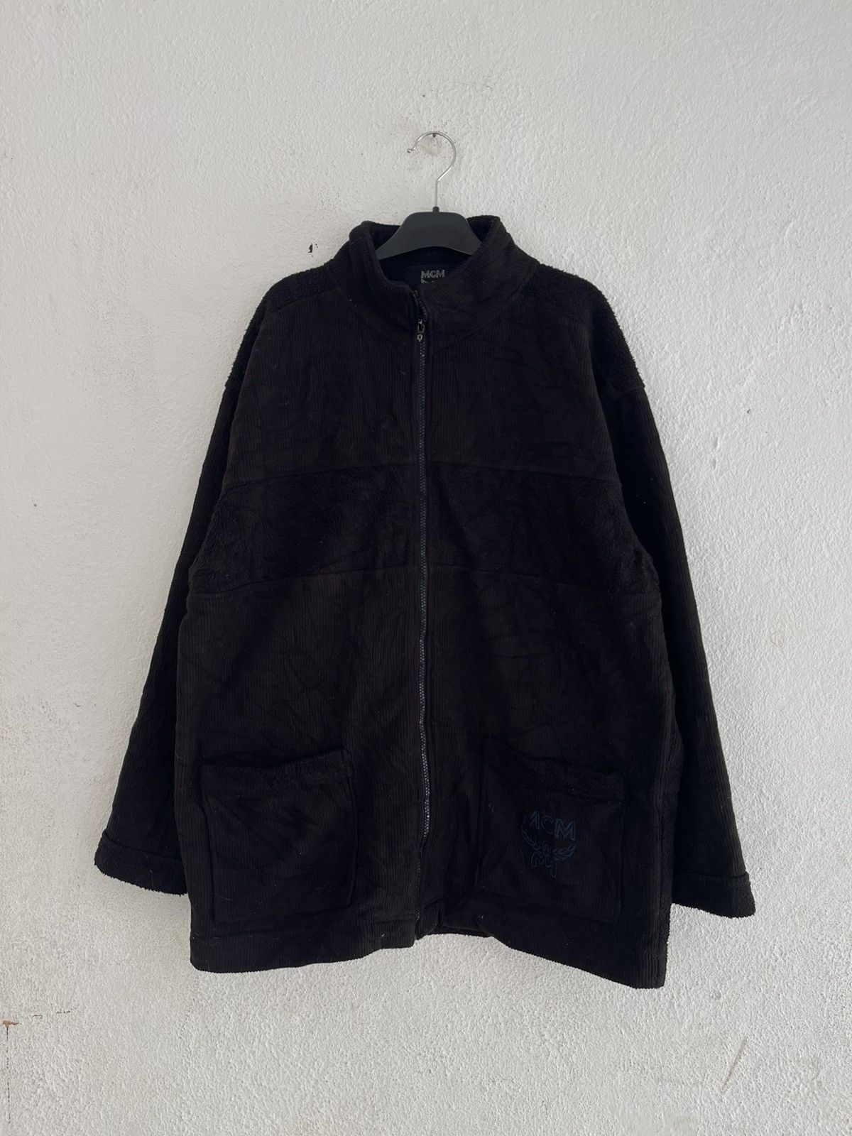 MCM MCM O.T.C Big Logo Fleece Full Zipper Jacket Size US L / EU 52-54 / 3 - 2 Thumbnail