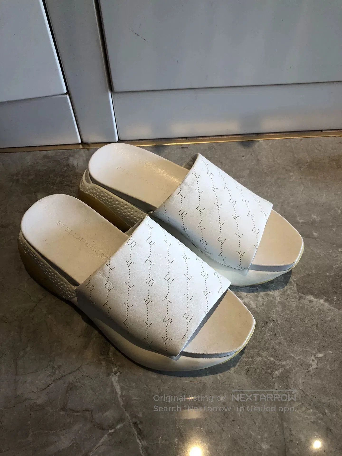 Stella McCartney Stella McCartney Platform Leather Slippers. Size US 6 / IT 36 - 1 Thumbnail