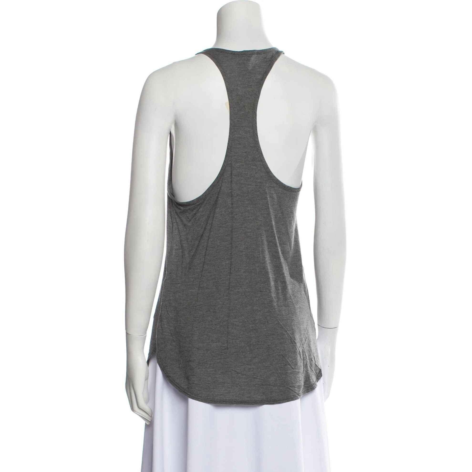 Haute Hippie Haute Hippie Charcoal Grey Longhorn Racerback Tank Top Size S / US 4 / IT 40 - 3 Thumbnail