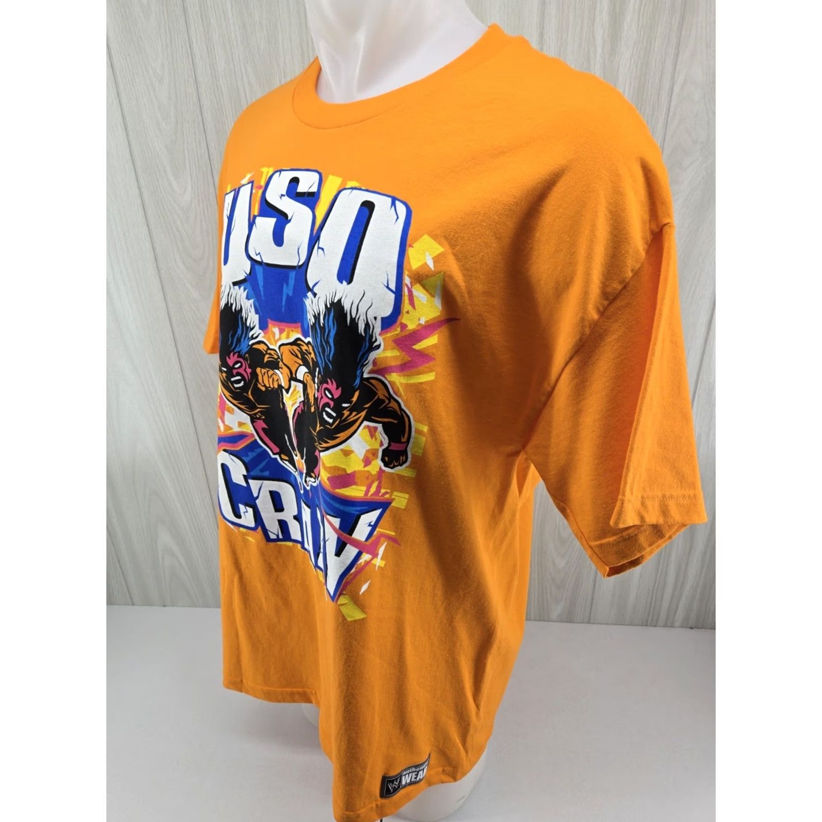 Vintage WWE The Usos T Shirt Usos Crazy Jey Uso Jimmy Uso Orange XL Shirt Men Regular Short Sleeve Graphic Print 2020-2029 Vintage No Size US XL / EU 56 / 4 - 5 Thumbnail