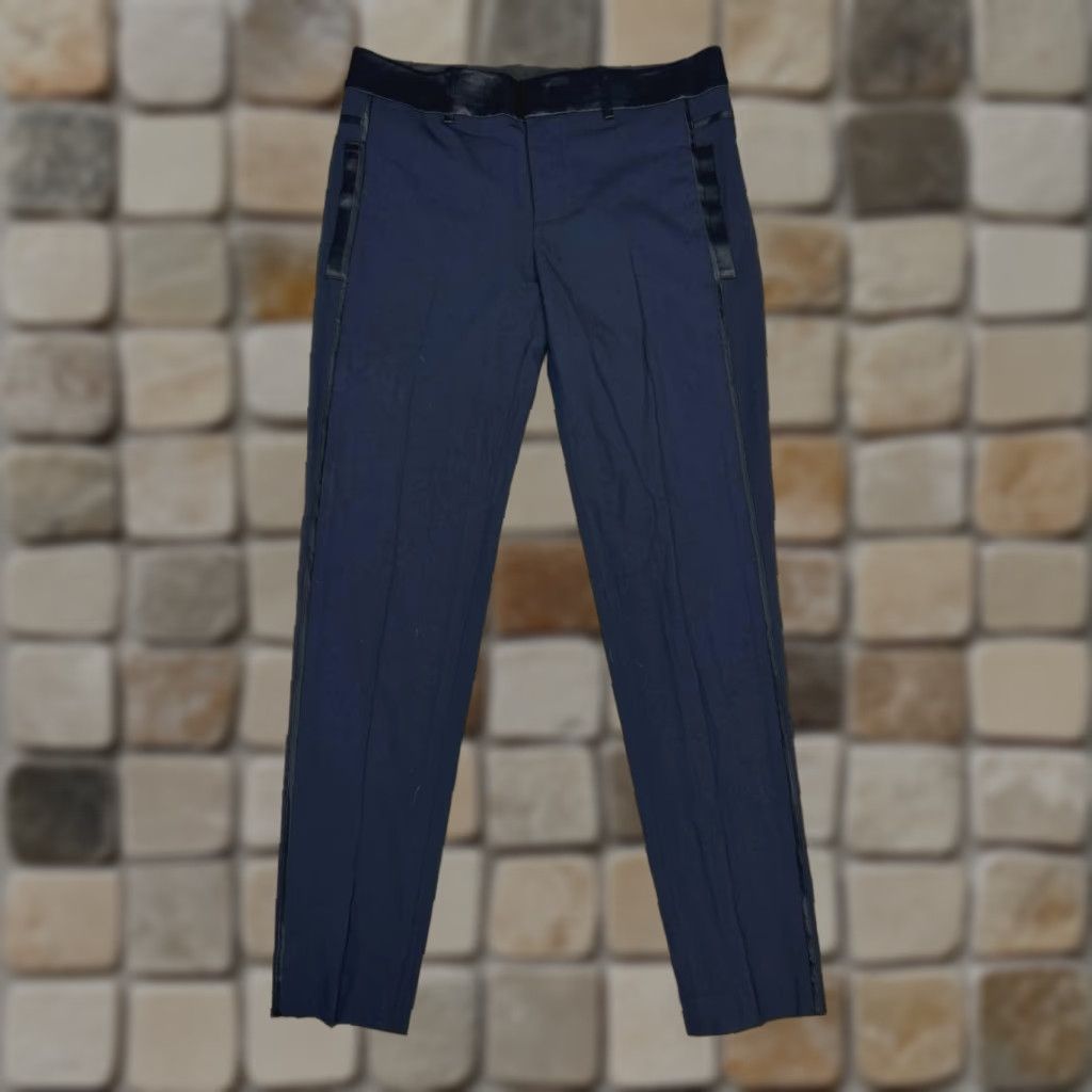 Vince Vince Dress Pants Womens 0 Blue Wool Stretch Low Rise Tapered Leg Office Formal Dress Pants Womens 0 Blue Wool Stretch Size 25" / US 0 / IT 36 - 1 Thumbnail