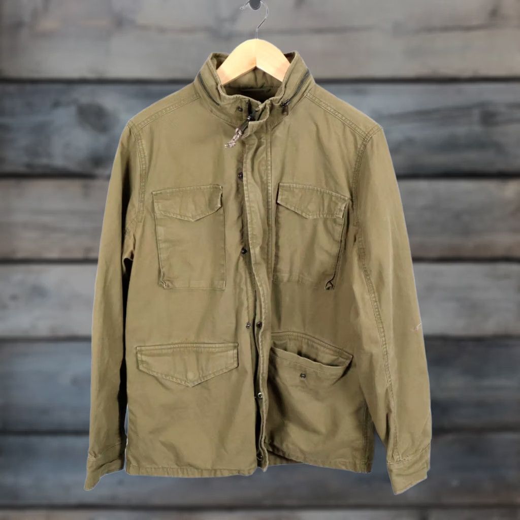 Lucky Brand Lucky Brand Military Field Jacket Mens Large Green Full Zip M-65 Regular Size US L / EU 52-54 / 3 - 1 Thumbnail
