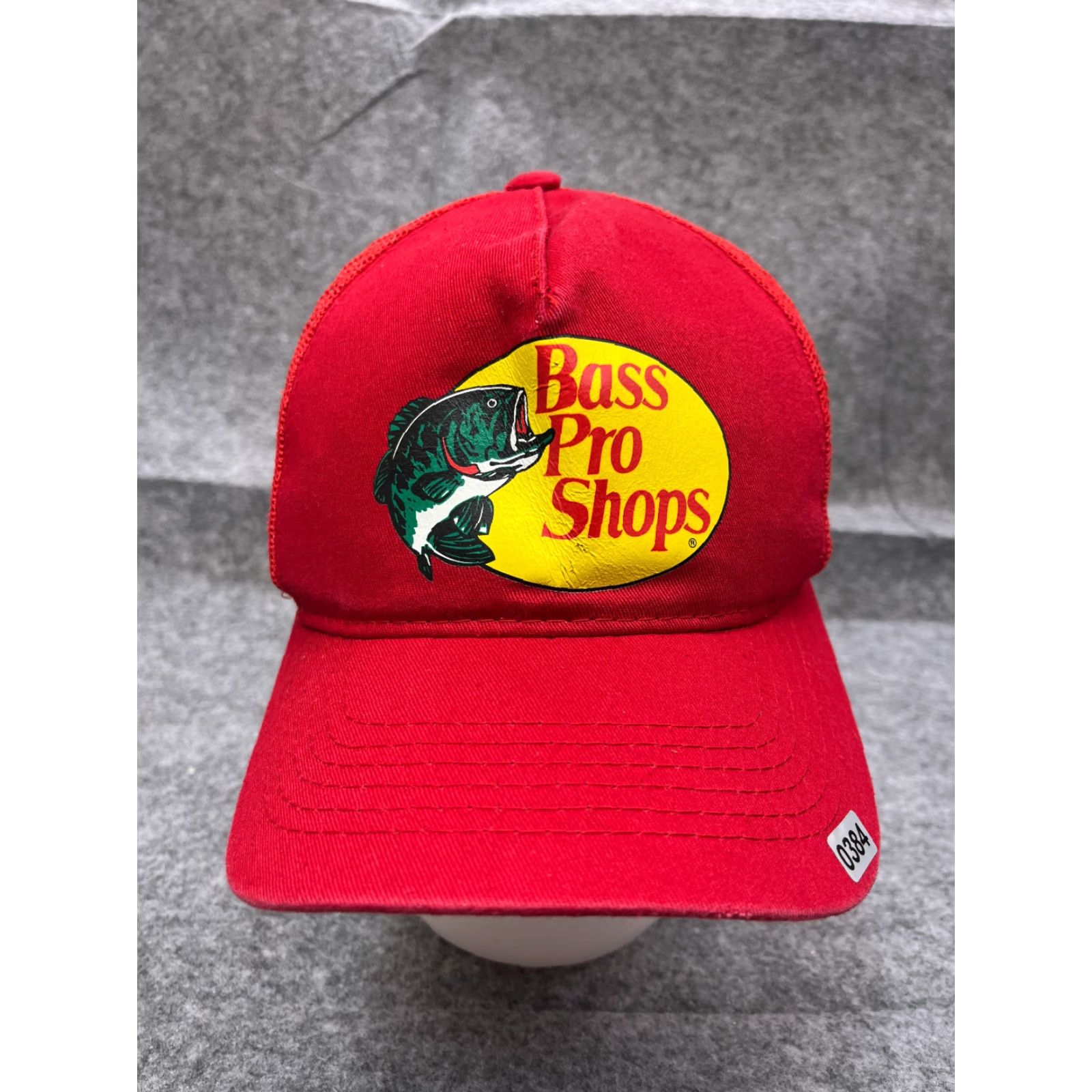 Bass Pro Shops Bass Pro Shops Hat Cap Snap Back Adult Red Cotton Twill Truckerit Trucker Fish Logo Casual Hats Mens One Size Size ONE SIZE - 2 Thumbnail