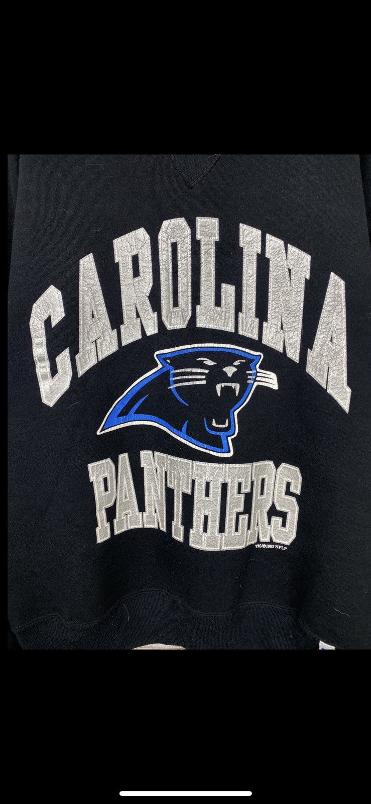 Russell Athletic × Vintage Mens Vintage Russel Athletic Carolina Panthers Sweatshirt Size US L / EU 52-54 / 3 - 2 Thumbnail