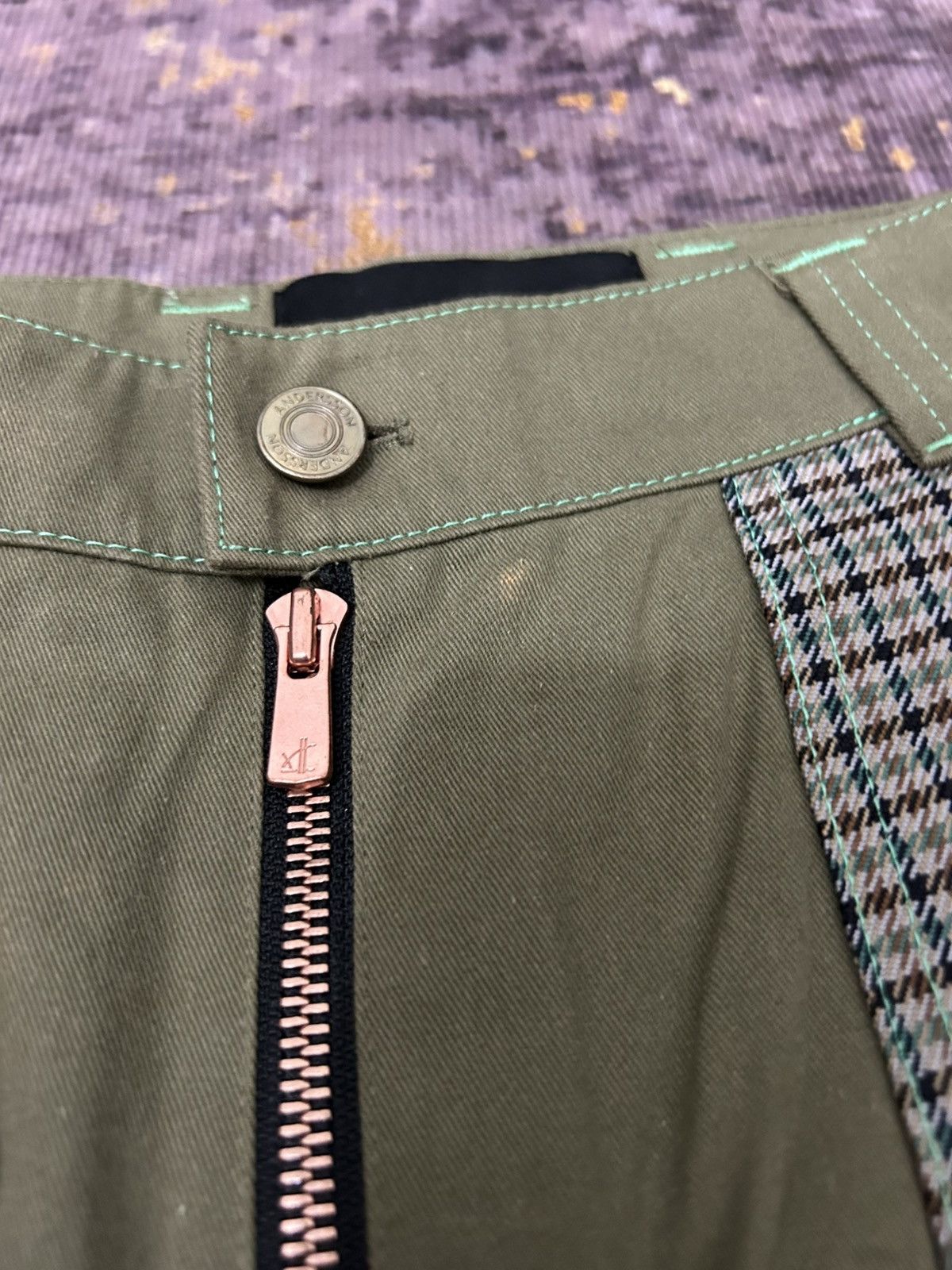 Andersson Bell Anderson Bell Plaid Pocket Pants Size US 27 - 13 Thumbnail