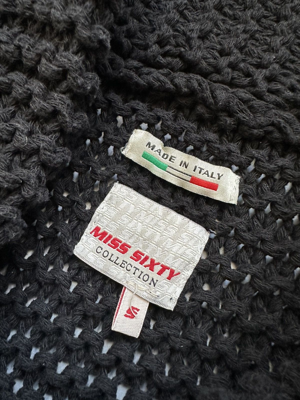 Miss Sixty Vintage Miss Sixty Cable Knit Coat Sexy y2k Awant Garde Size S / US 4 / IT 40 - 10 Thumbnail