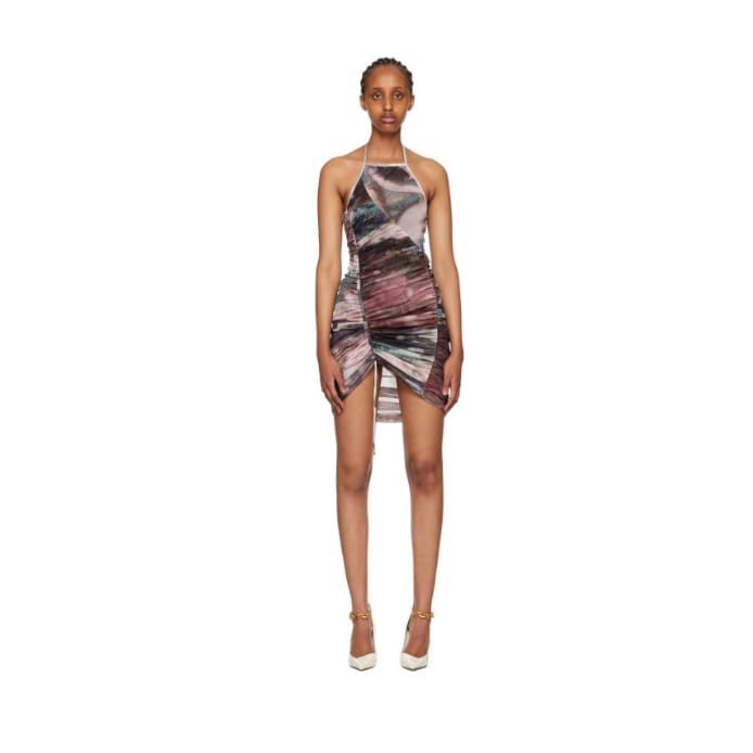 Balmain o1y0525 Mini Dress in Multicolor Size M / US 6-8 / IT 42-44 - 1 Thumbnail