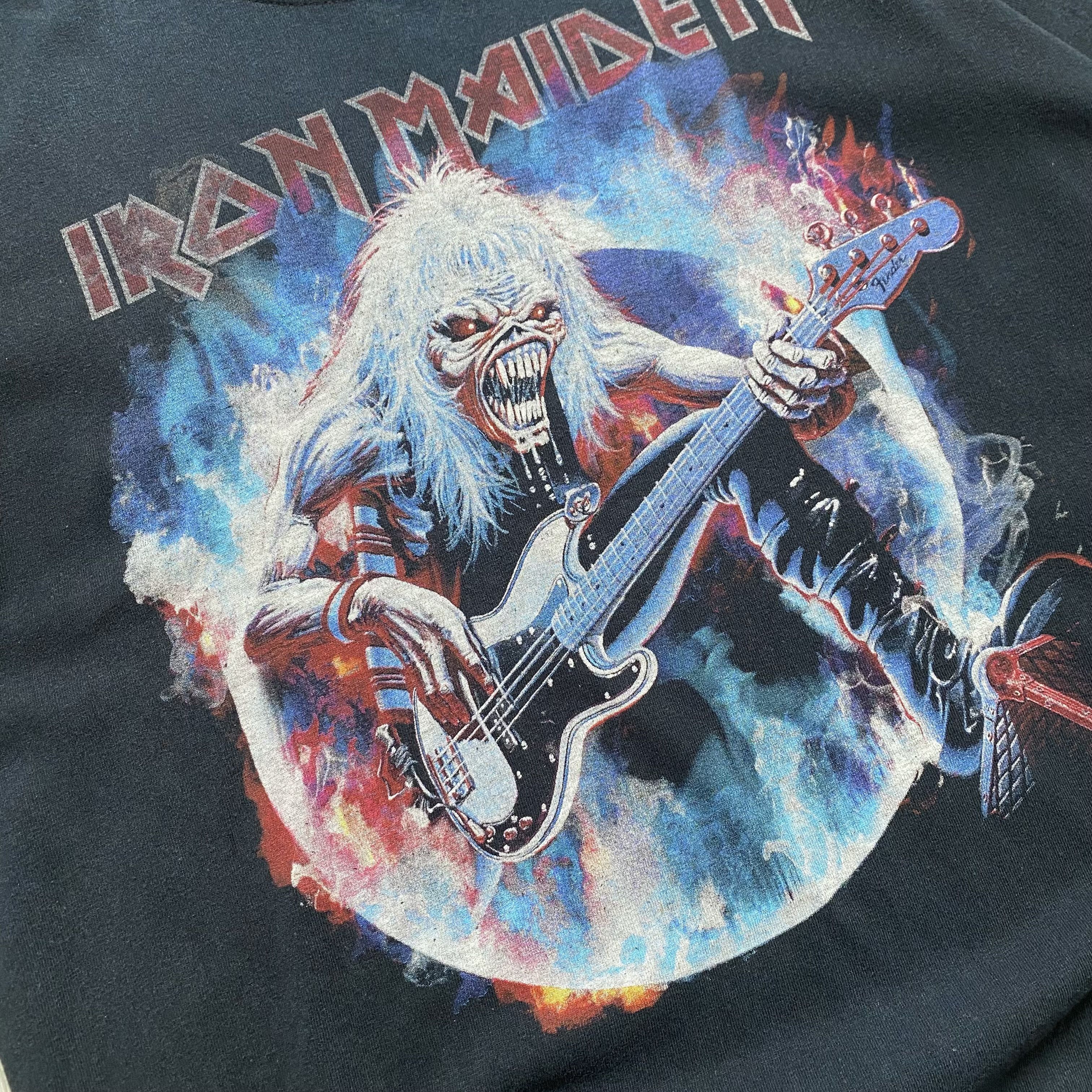 Iron Maiden Vintage Faded Iron Maiden tee killers Rock Band tour Size US L / EU 52-54 / 3 - 5 Thumbnail