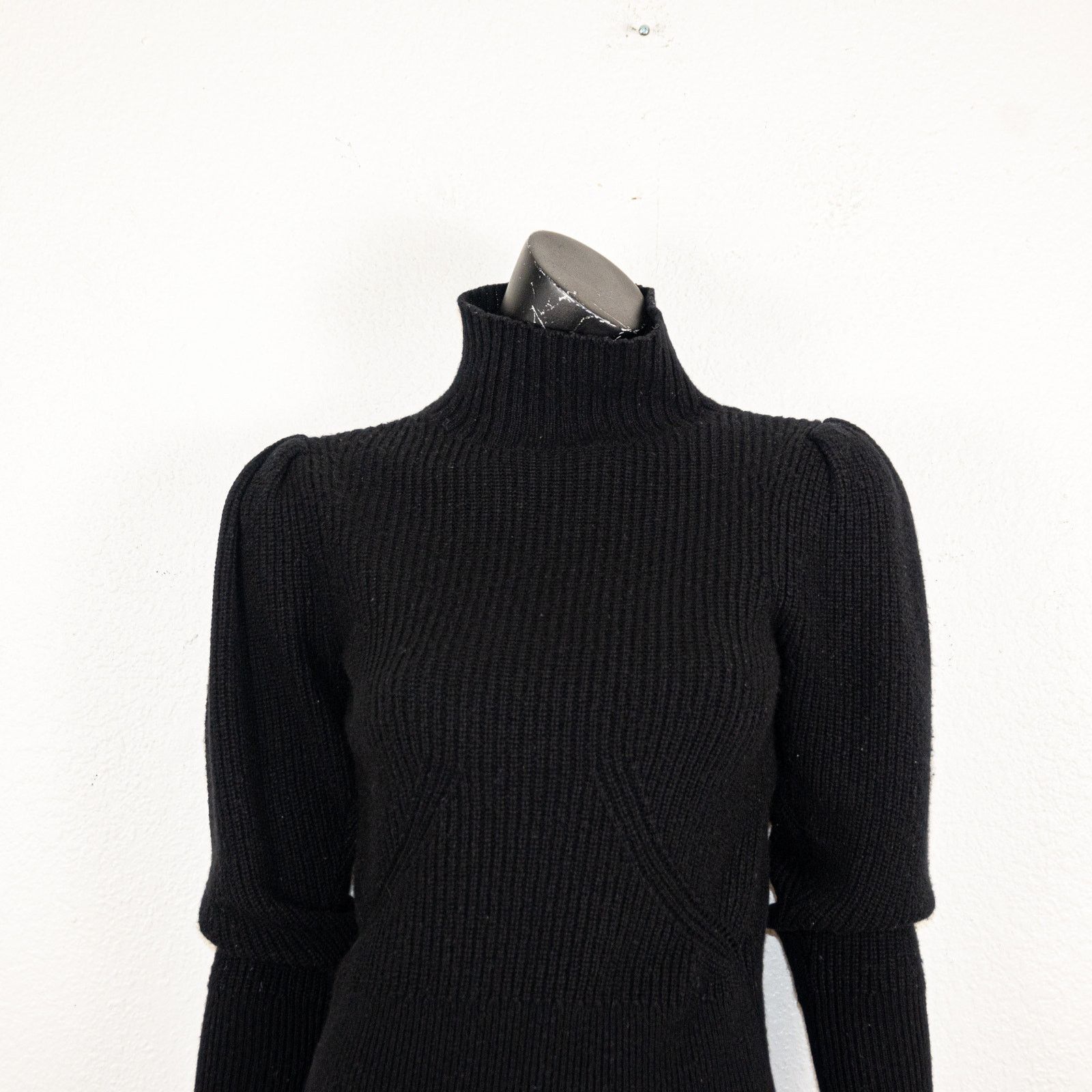 Frame FRAME Wool & Cashmere Puff Sleeve Turtleneck Sweater Size S / US 4 / IT 40 - 5 Thumbnail