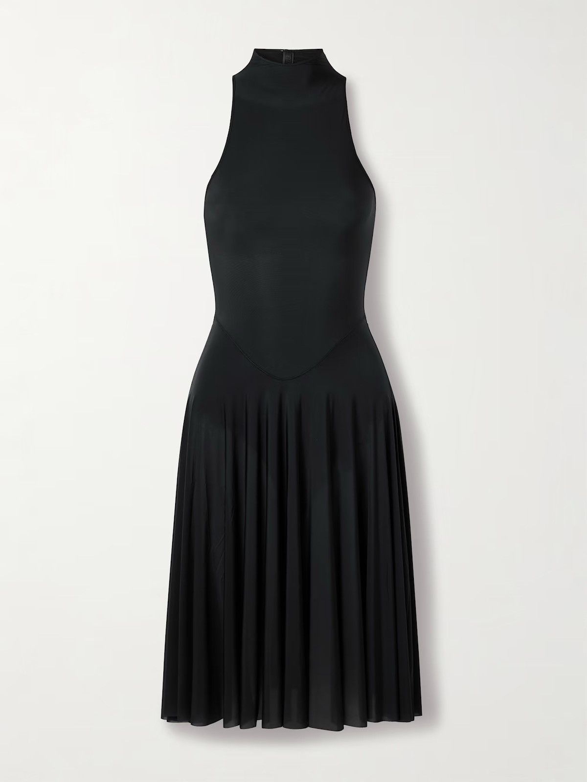 SKIMS NWT Skims Milky Sheer High Neck Midi Dress - Obsidian Medium Size M / US 6-8 / IT 42-44 - 1 Thumbnail