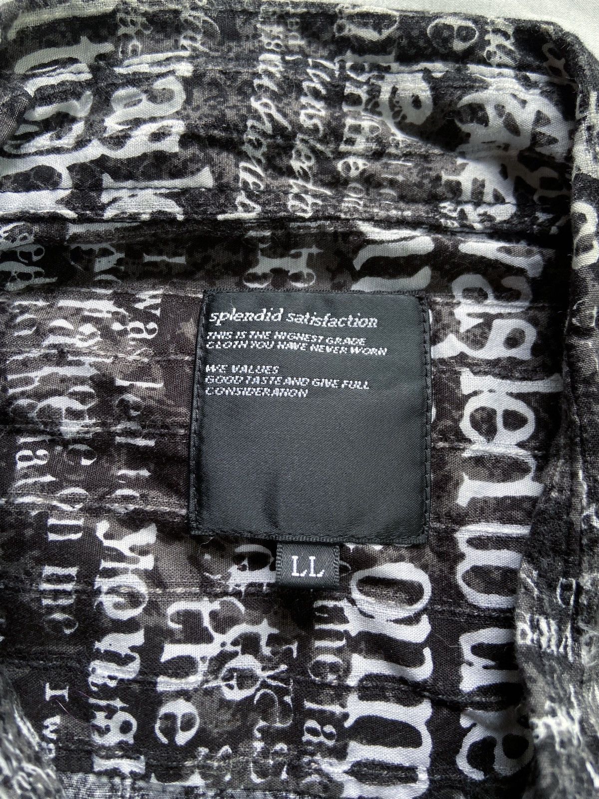 14th Addiction SPLENDID SATISFACTION ARCHIVE TYPE WRITER BUTTON DOWN SHIRT Size US XL / EU 56 / 4 - 9 Thumbnail