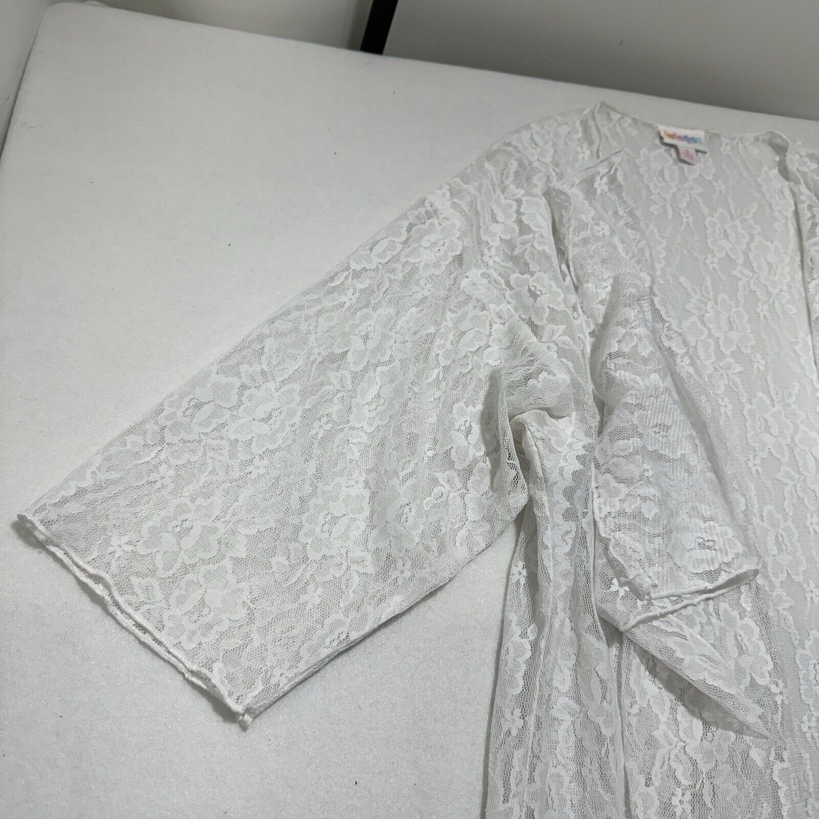 Other LuLaRoe Shirley Small Lace Floral Duster Cardigan Kimono Size S / US 4 / IT 40 - 7 Thumbnail