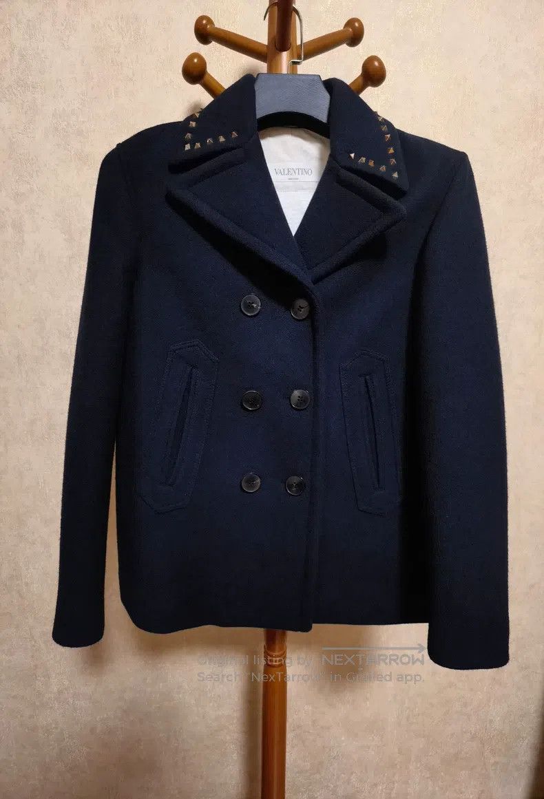 Valentino Valentino Willow studded wool coat Size US XL / EU 56 / 4 - 1 Thumbnail