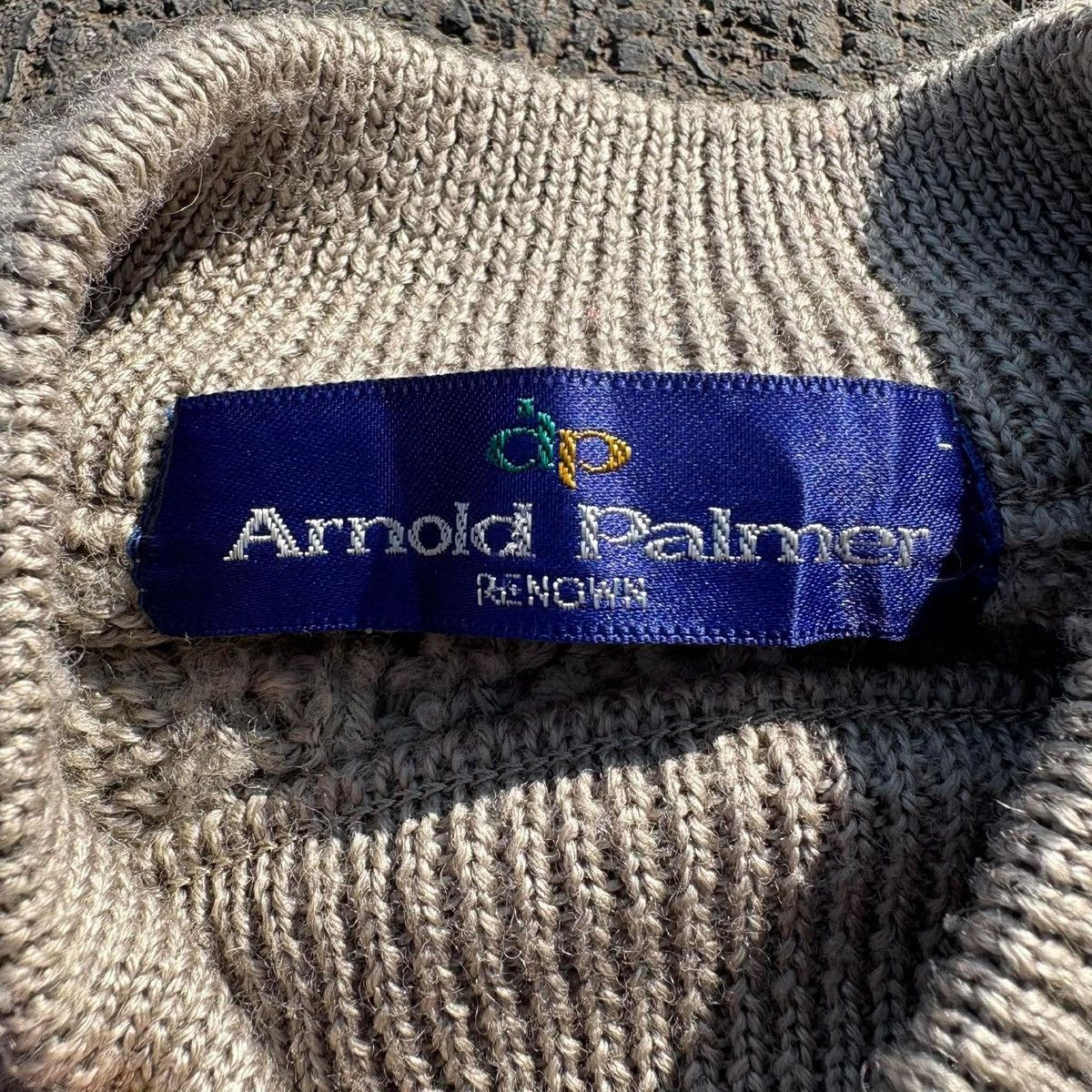 Vintage Arnold Palmer Cable Knit Sweater Size US L / EU 52-54 / 3 - 2 Thumbnail