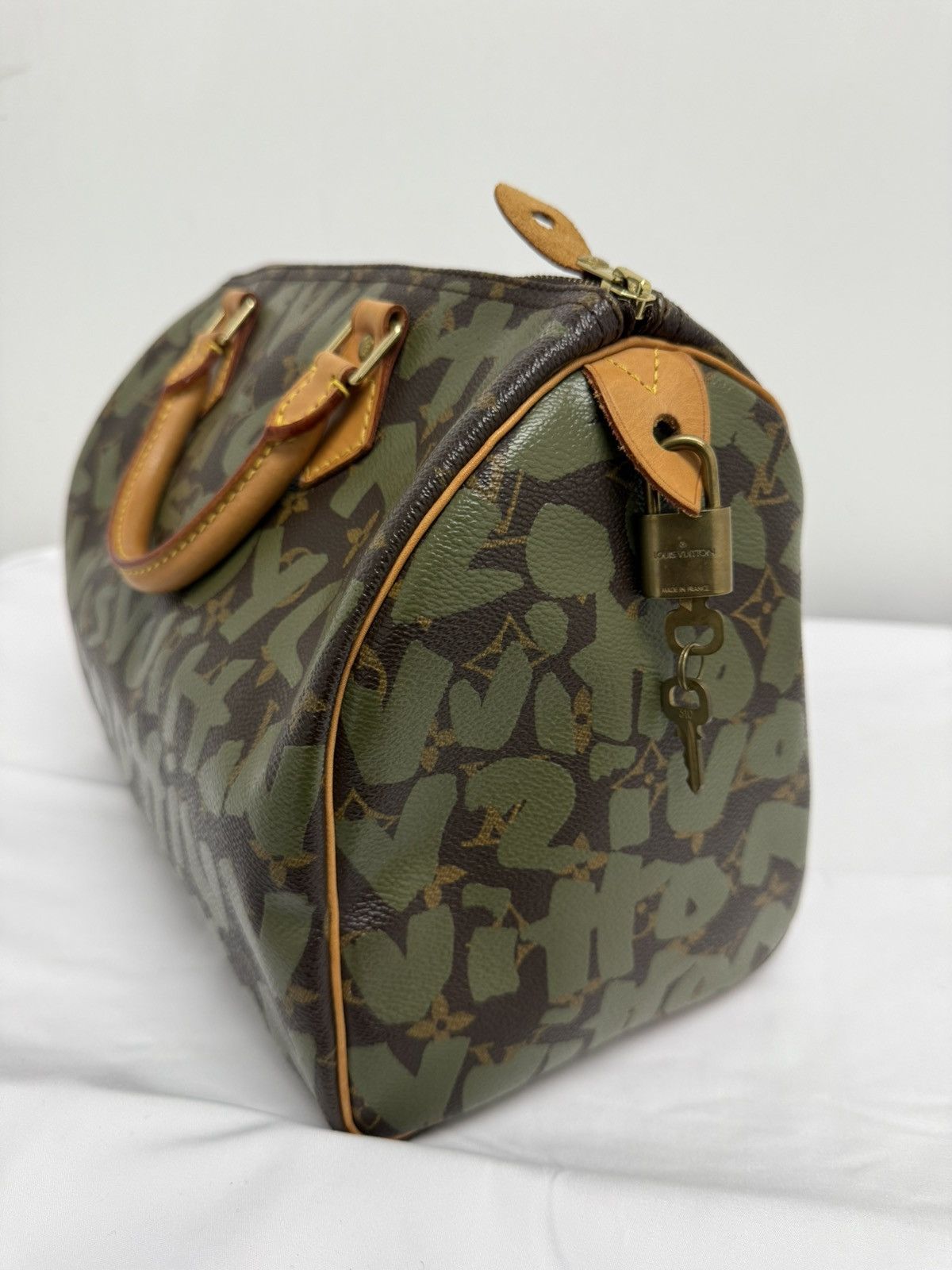 Louis Vuitton × Stephen Sprouse Louis Vuitton Stephen Sprouse Green Graffiti Speedy 30 Size ONE SIZE - 3 Thumbnail